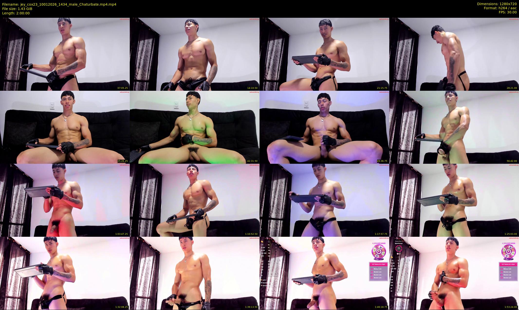 jey_cox23 — 120 minute Chaturbate male cam show recording, 720p, Jan 10, 2026