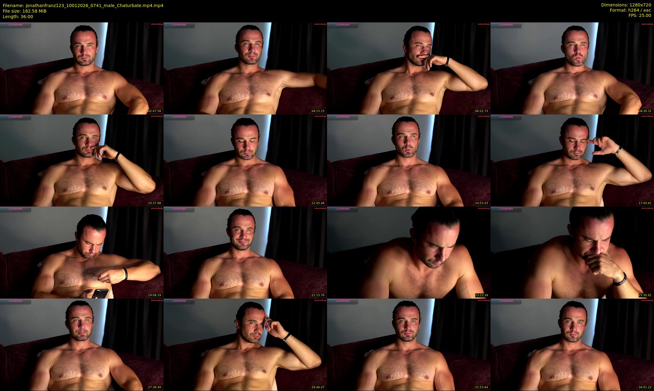 jonathanfranz123 — 36 minute Chaturbate male cam show recording, 720p, Jan 10, 2026