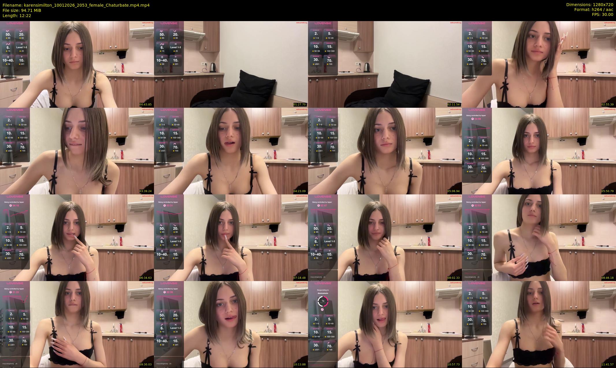 karensimilton — 13 minute Chaturbate female cam show recording, 720p, Jan 10, 2026