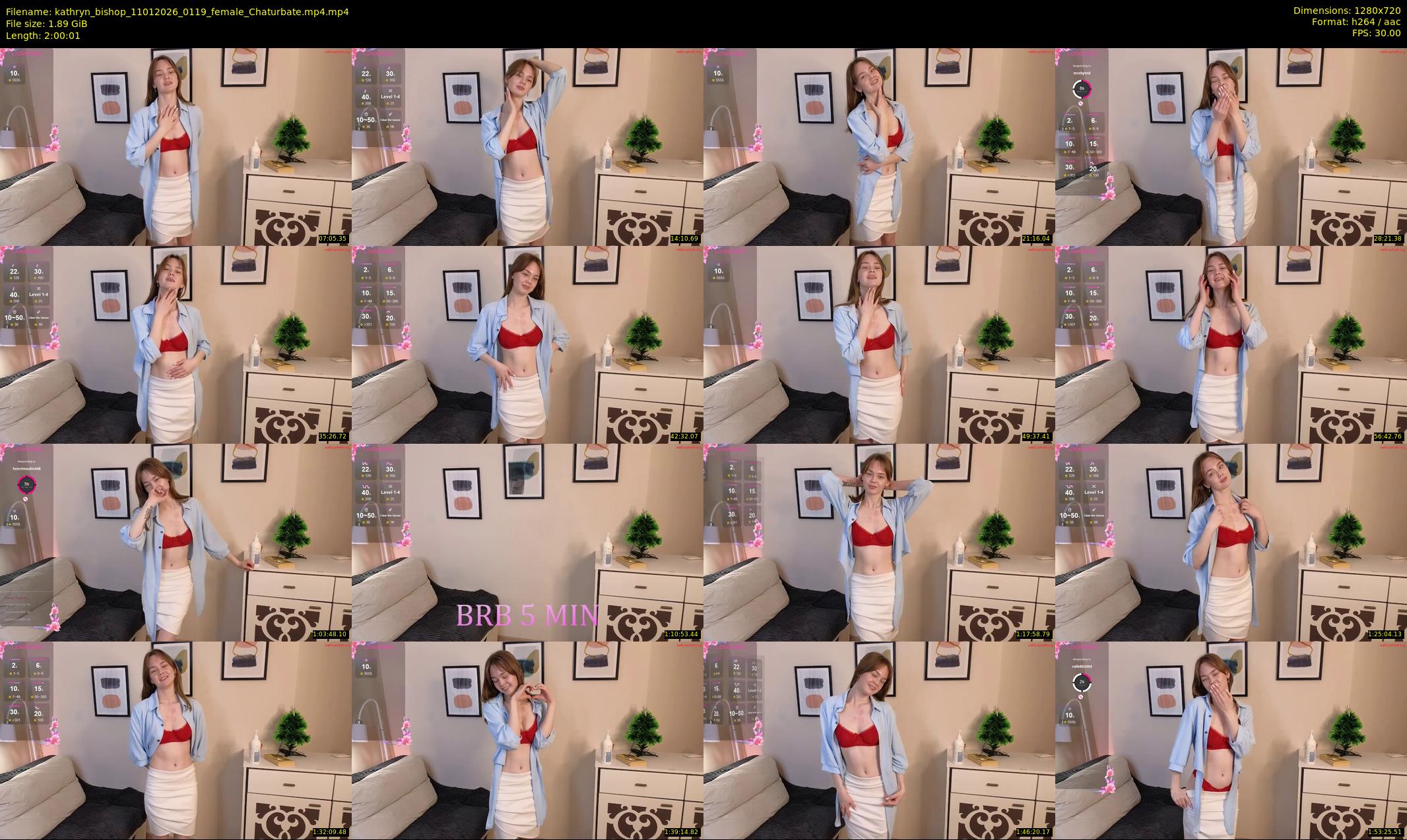 kathryn_bishop — 121 minute Chaturbate female cam show recording, 720p, Jan 11, 2026