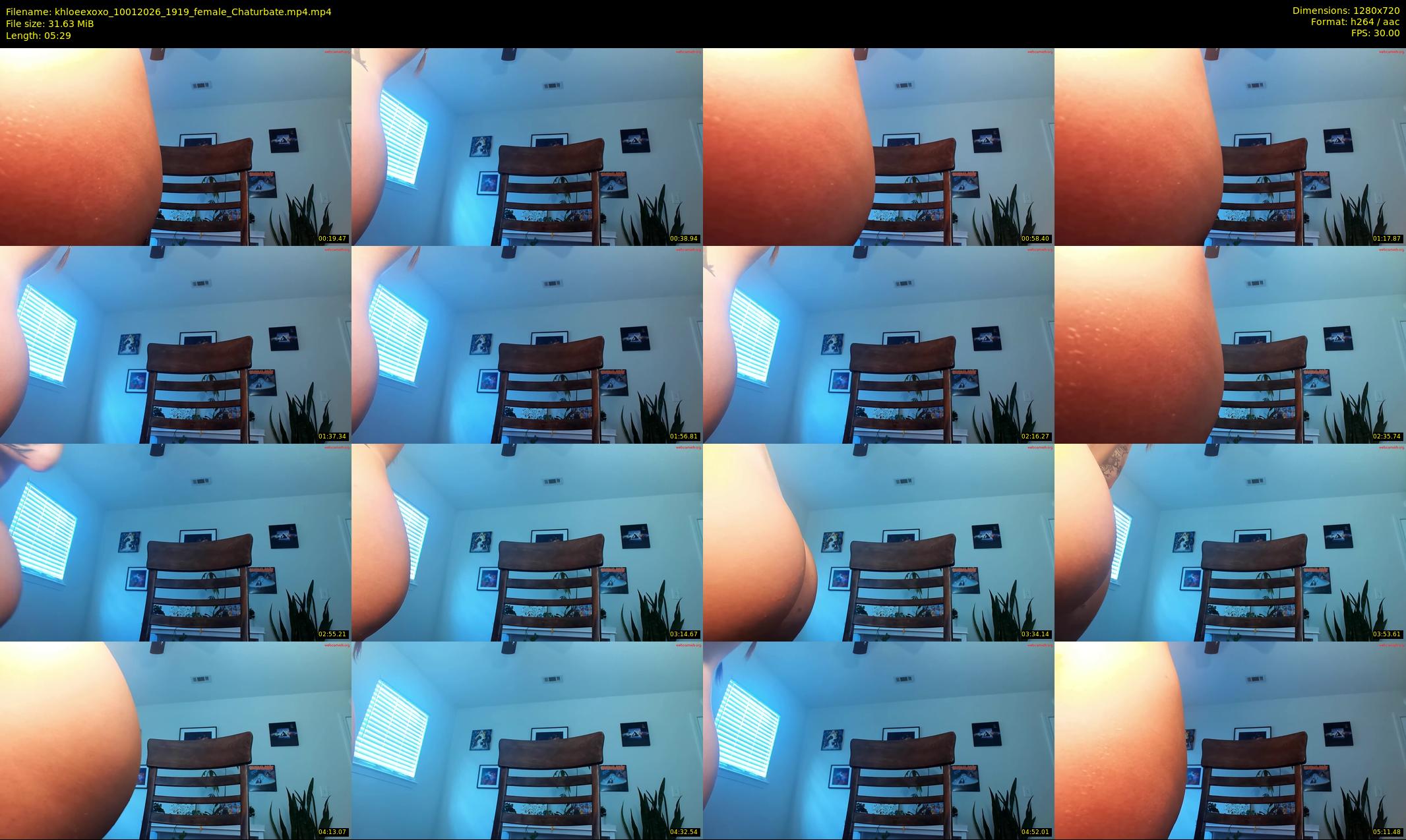 khloeexoxo — 6 minute Chaturbate female cam show recording, 720p, Jan 10, 2026