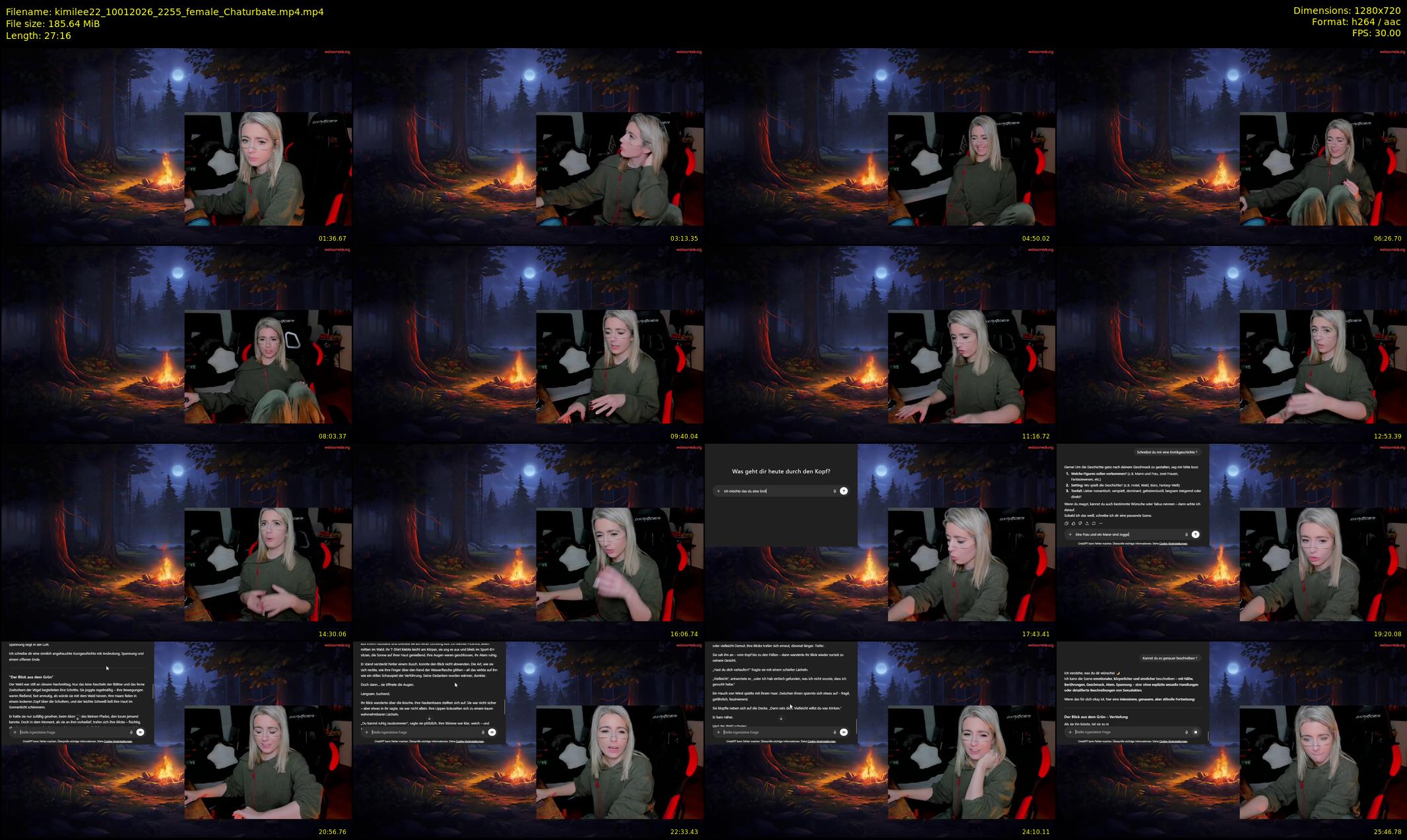kimilee22 — 28 minute Chaturbate female cam show recording, 720p, Jan 10, 2026