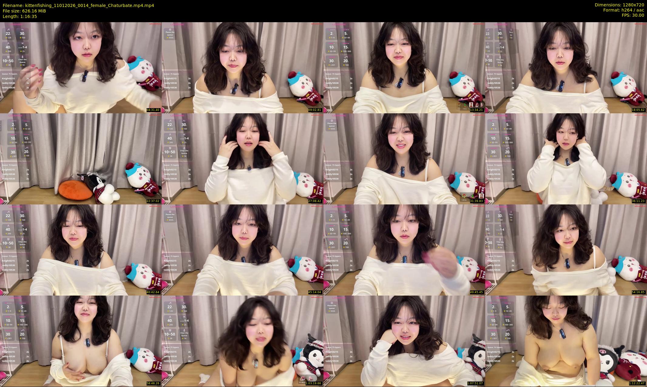 kittenfishing — 77 minute Chaturbate female cam show recording, 720p, Jan 11, 2026