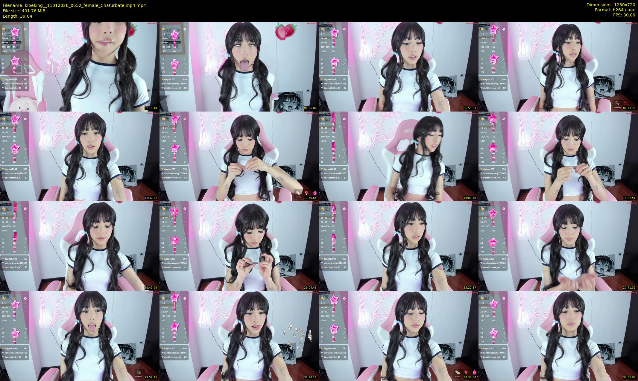 kloeking_ — 40 minute Chaturbate female cam show recording, 720p, Jan 11, 2026