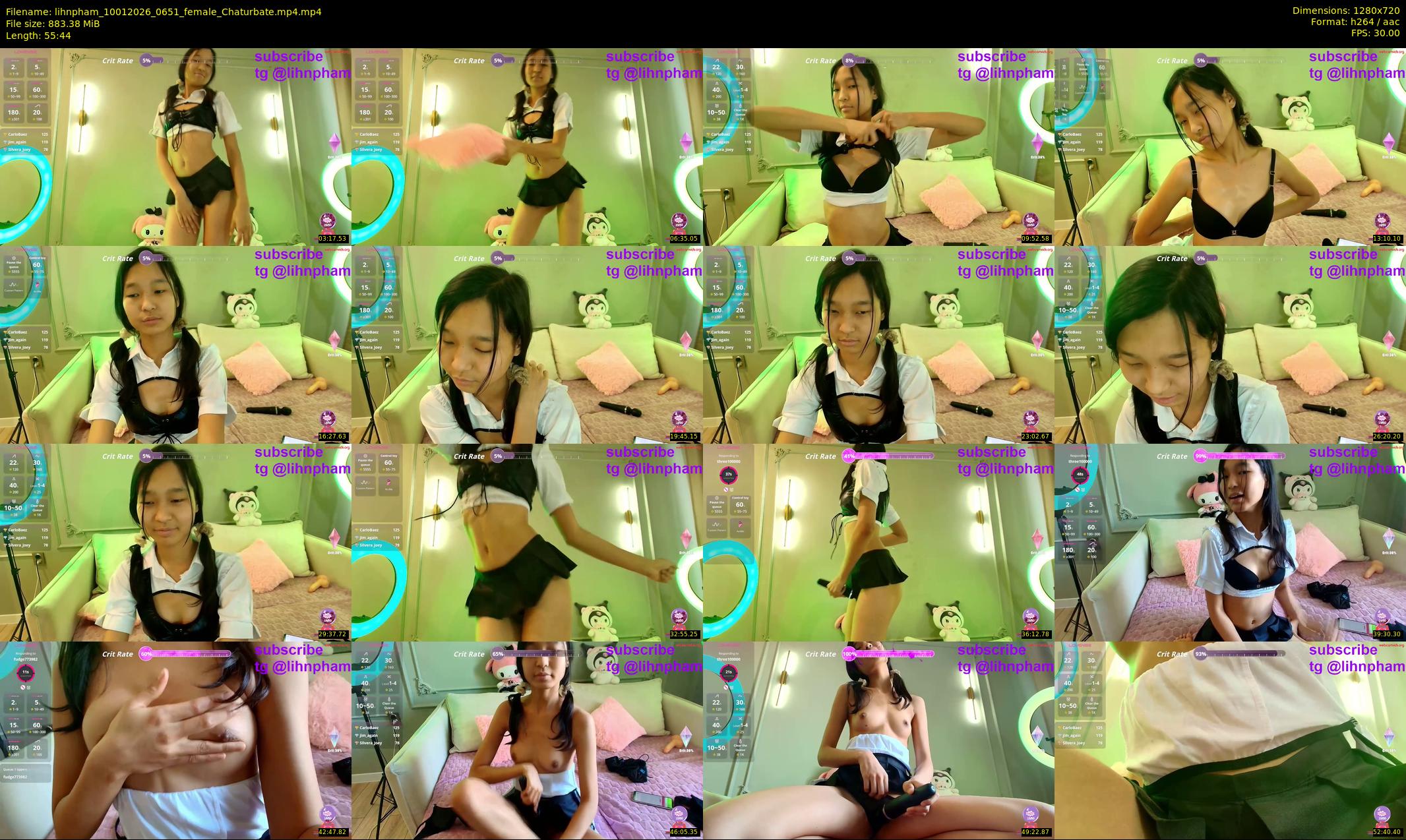 lihnpham — 56 minute Chaturbate female cam show recording, 720p, Jan 10, 2026