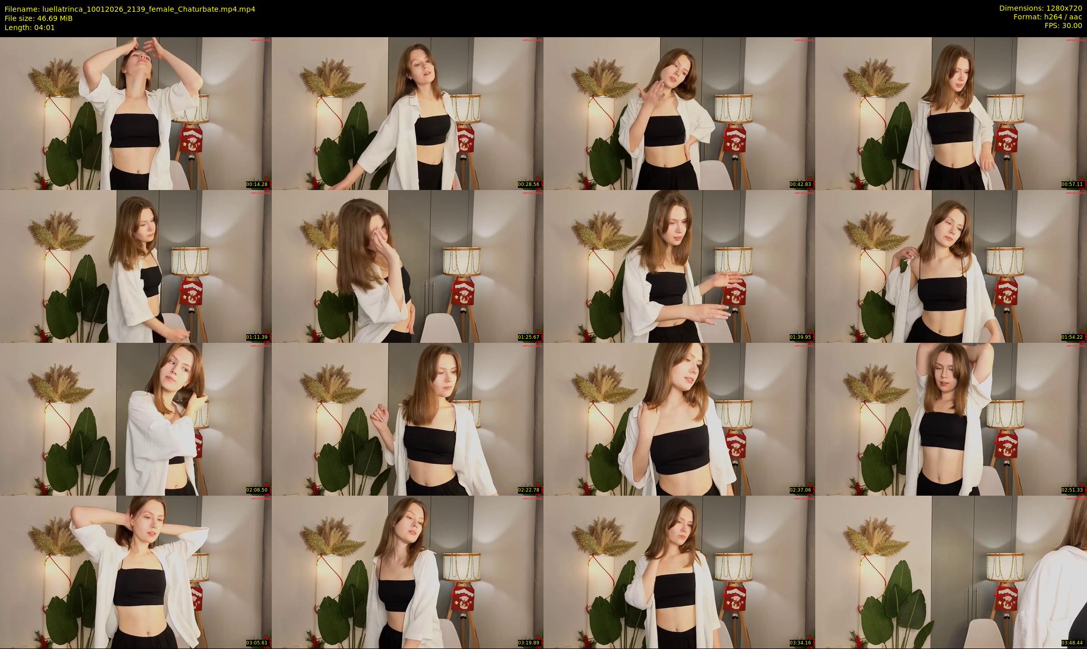 luellatrinca — 5 minute Chaturbate female cam show recording, 720p, Jan 10, 2026