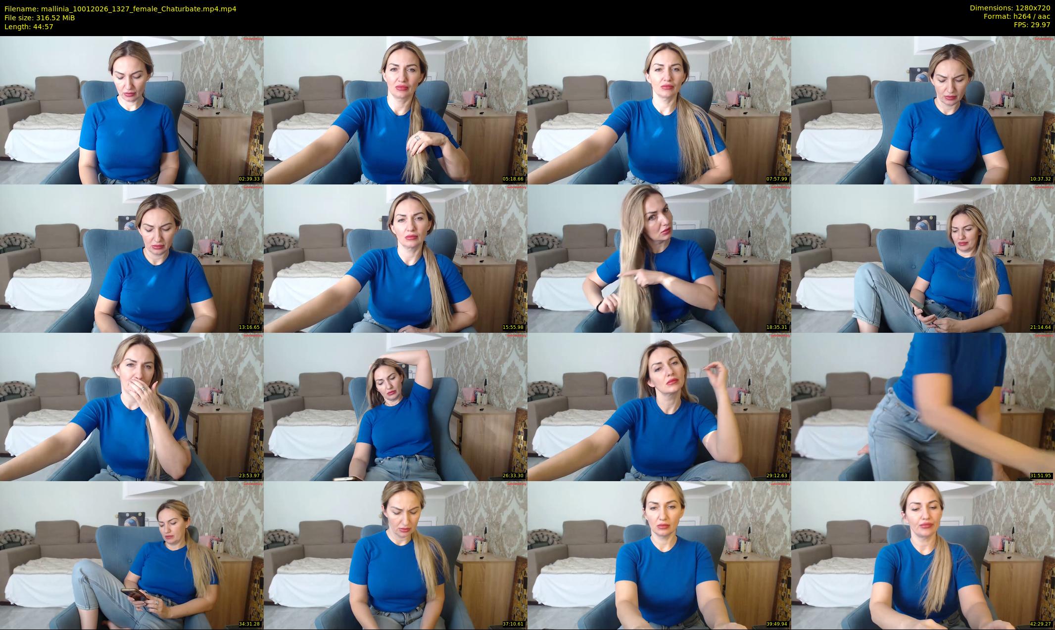 mallinia — 45 minute Chaturbate female cam show recording, 720p, Jan 10, 2026