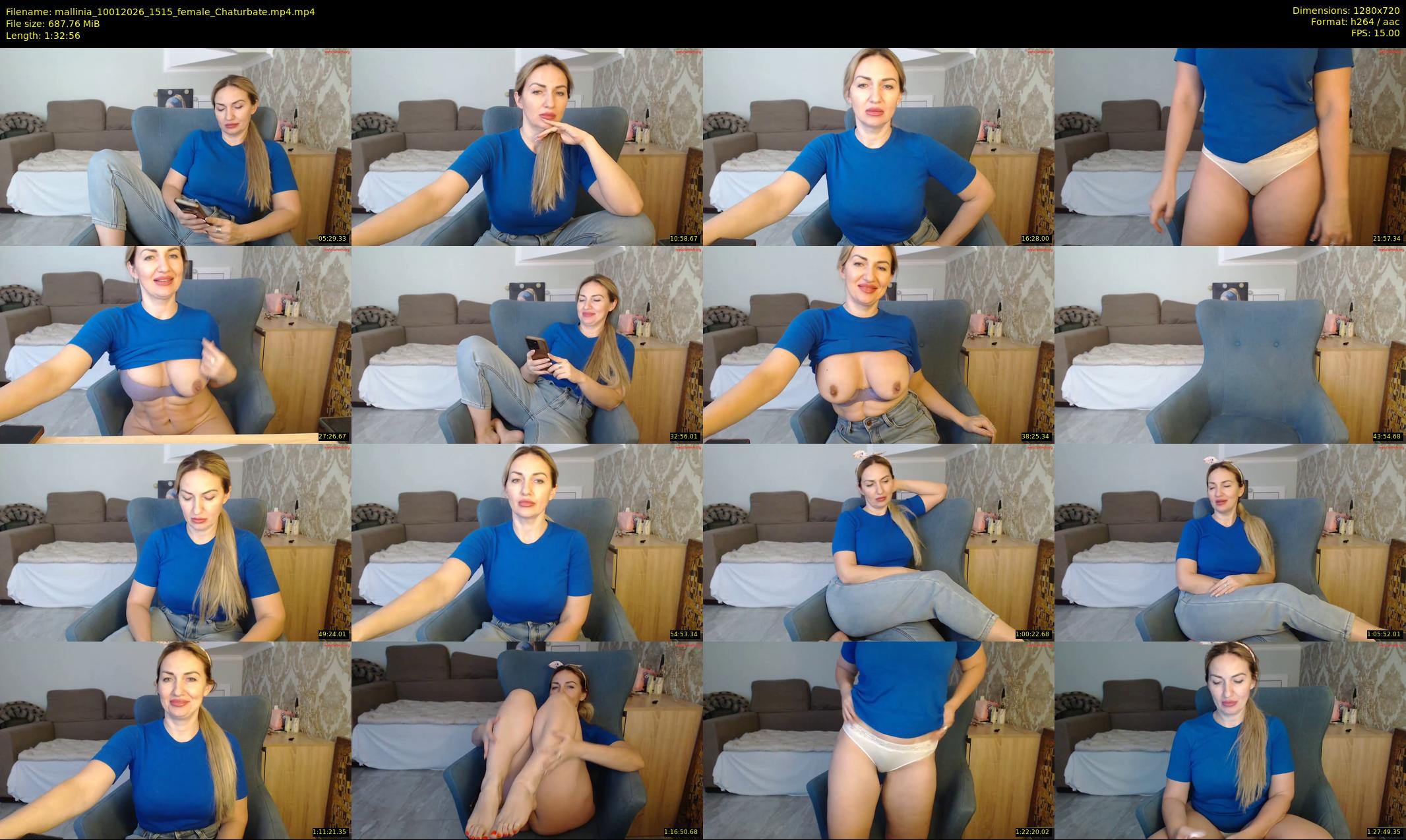 mallinia — 93 minute Chaturbate female cam show recording, 720p, Jan 10, 2026