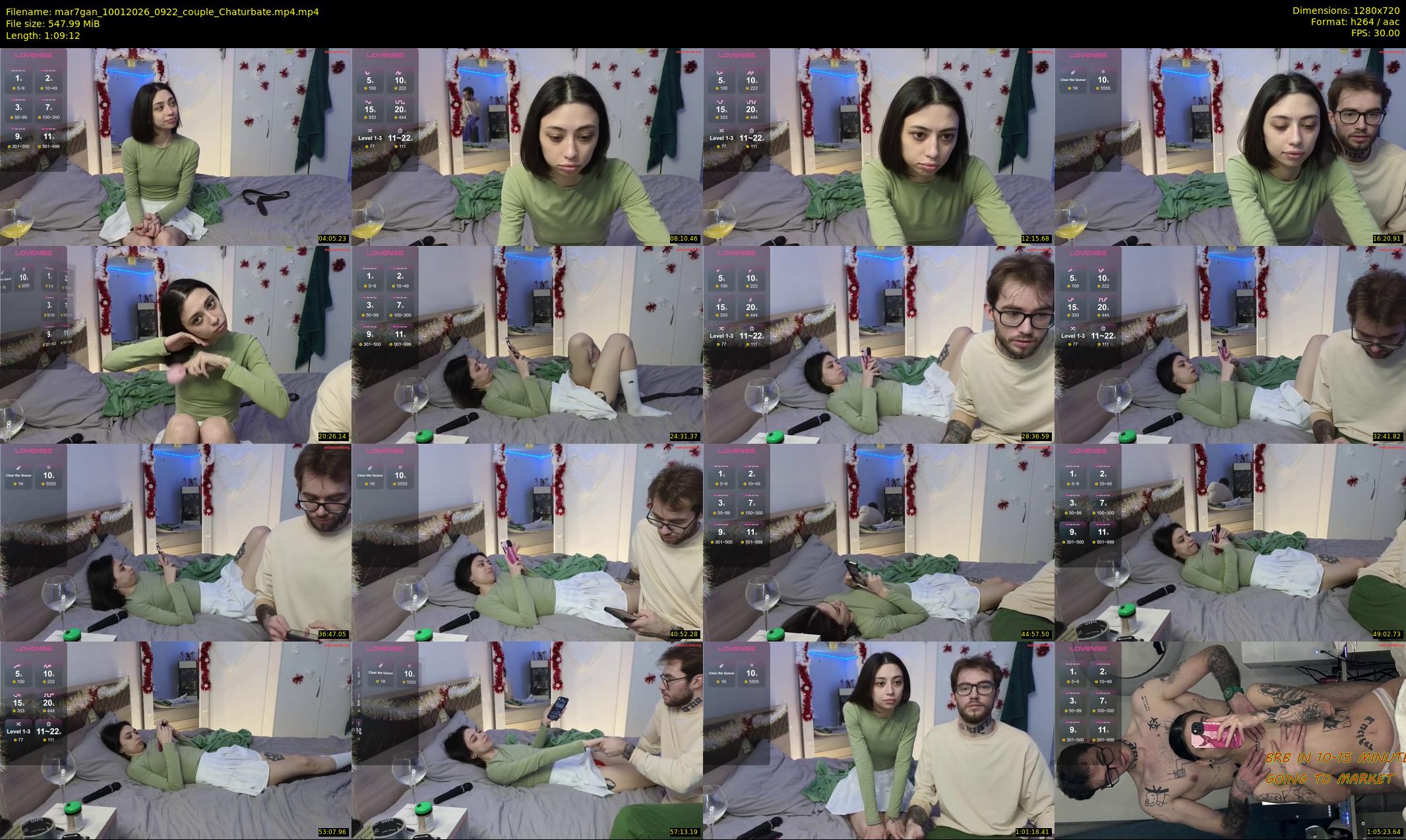 mar7gan — 70 minute Chaturbate couple cam show recording, 720p, Jan 10, 2026