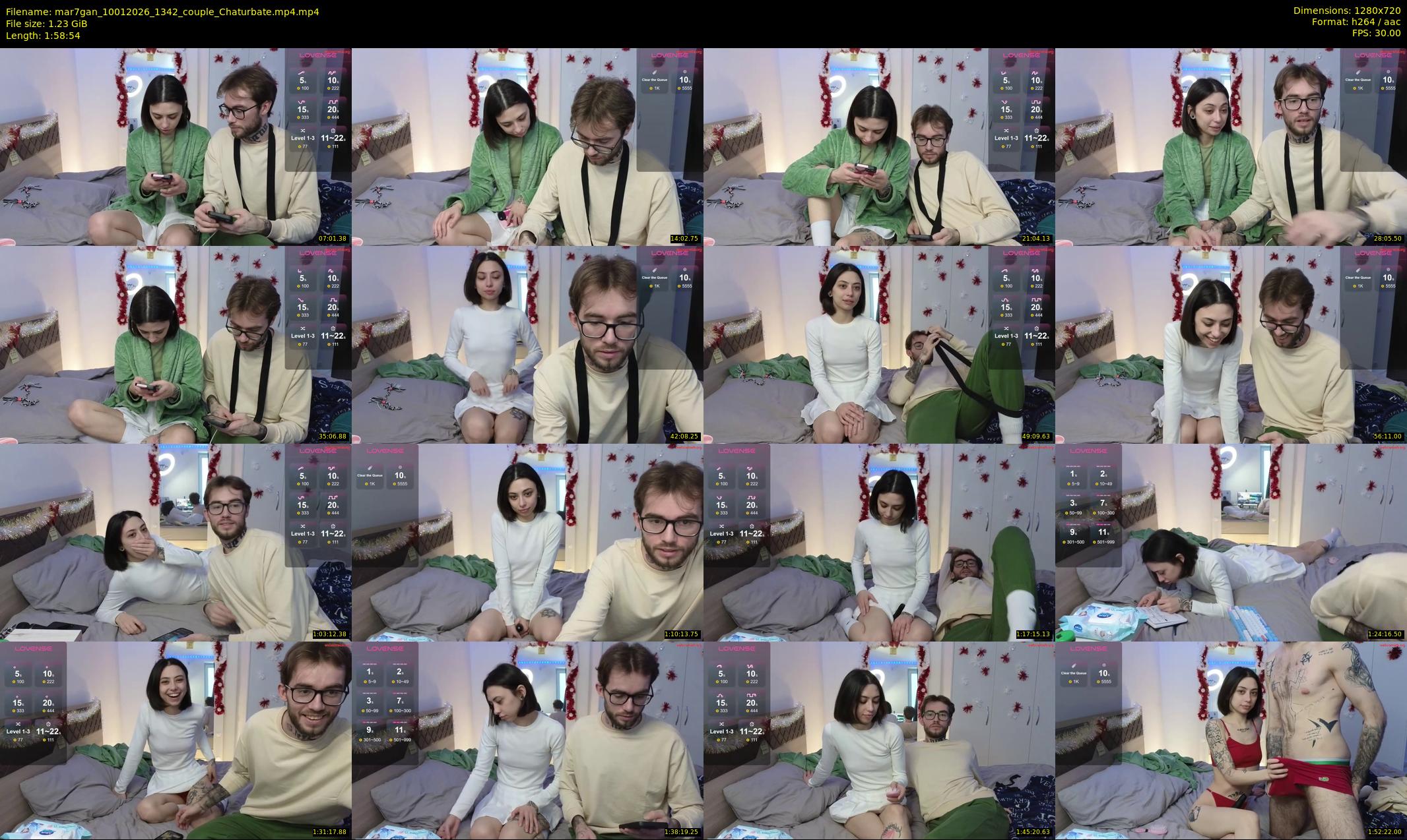 mar7gan — 119 minute Chaturbate couple cam show recording, 720p, Jan 10, 2026