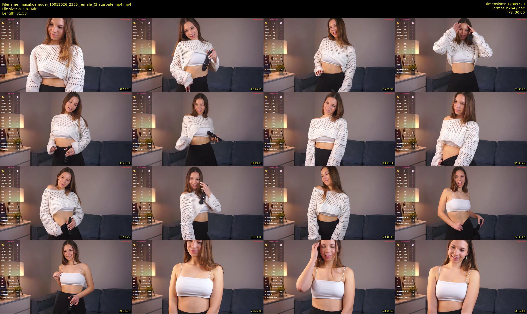 masakoamodei — 32 minute Chaturbate female cam show recording, 720p, Jan 10, 2026