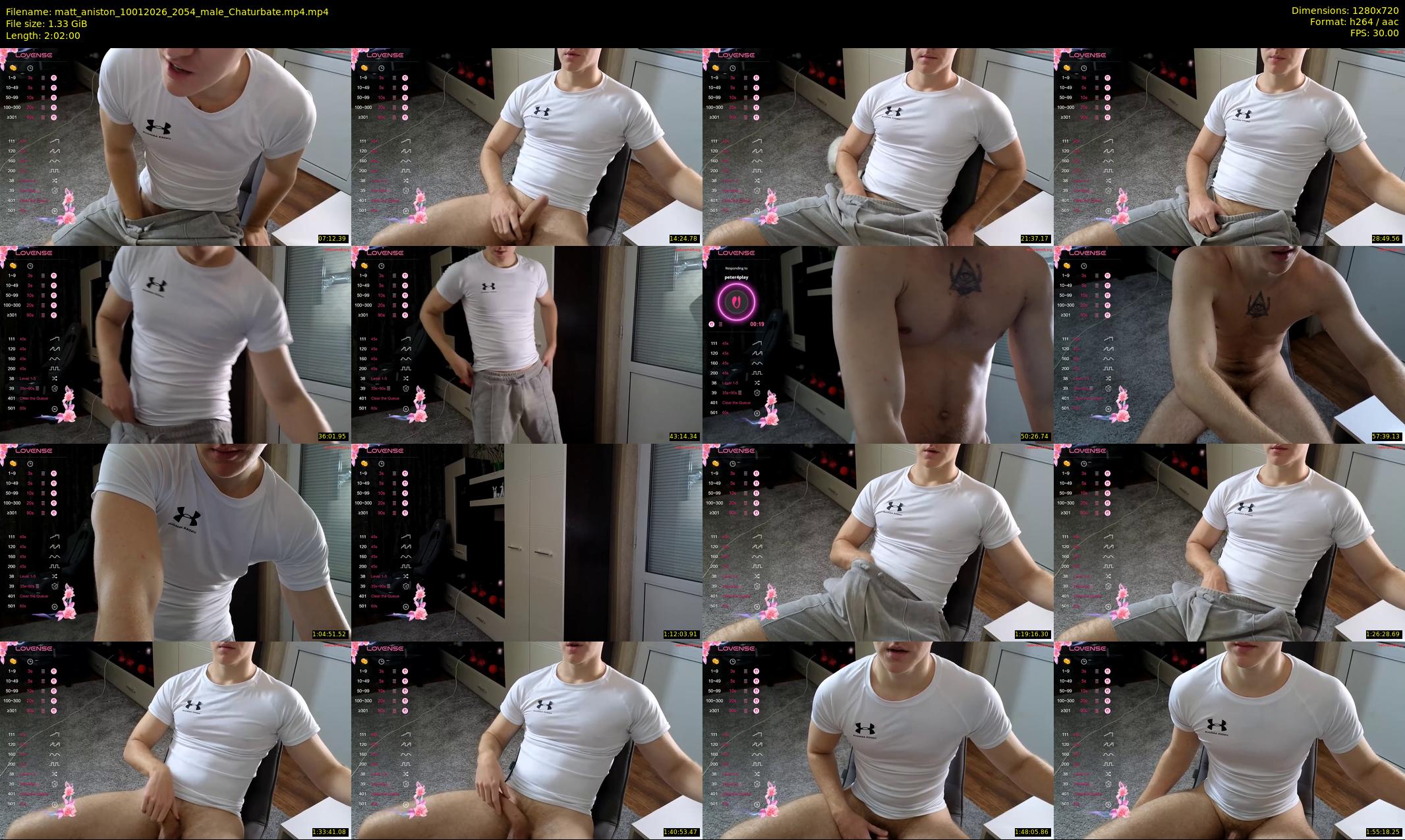 matt_aniston — 122 minute Chaturbate male cam show recording, 720p, Jan 10, 2026