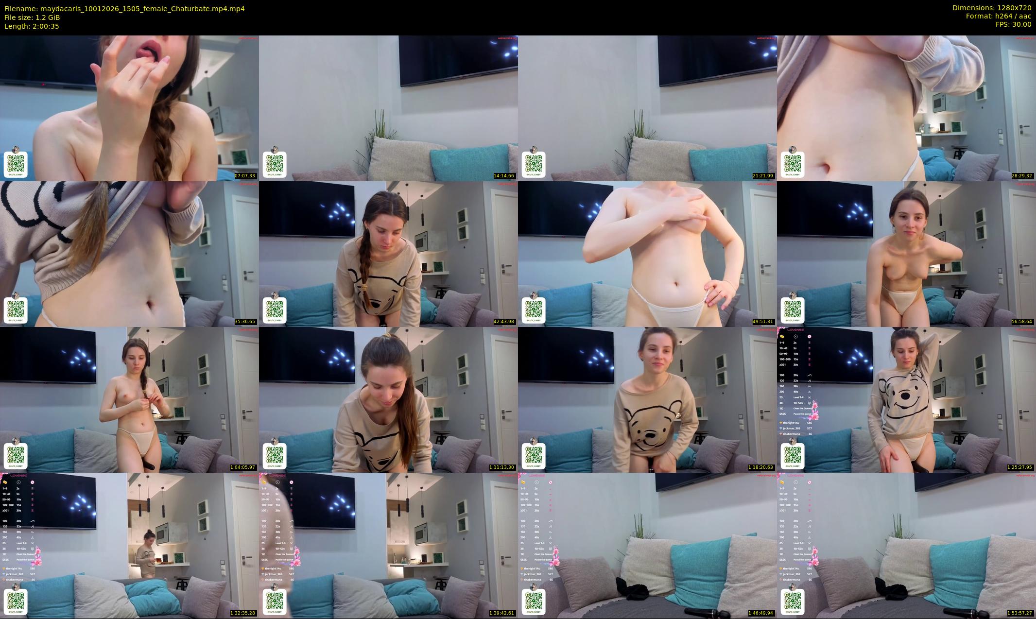maydacarls — 121 minute Chaturbate female cam show recording, 720p, Jan 10, 2026