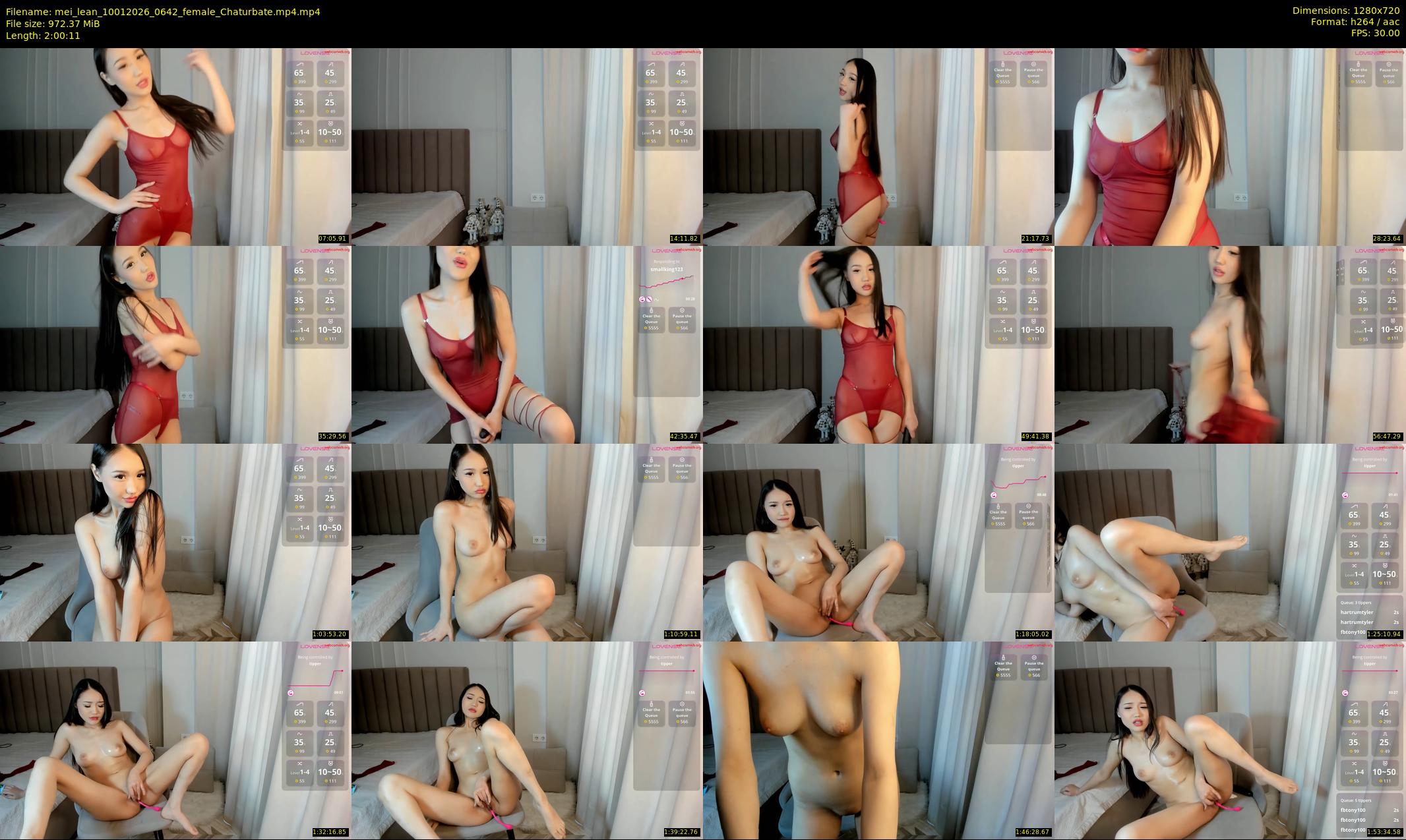 mei_lean — 121 minute Chaturbate female cam show recording, 720p, Jan 10, 2026