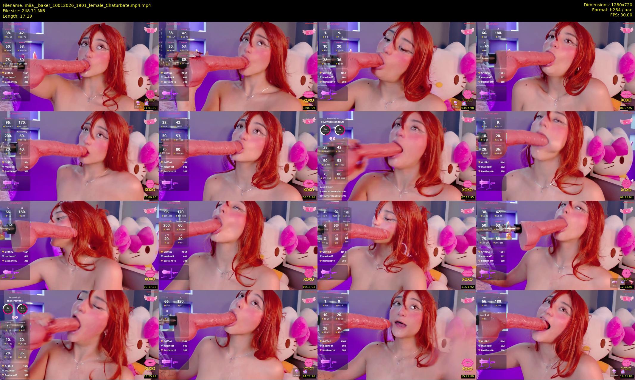 miia__baker — 18 minute Chaturbate female cam show recording, 720p, Jan 10, 2026