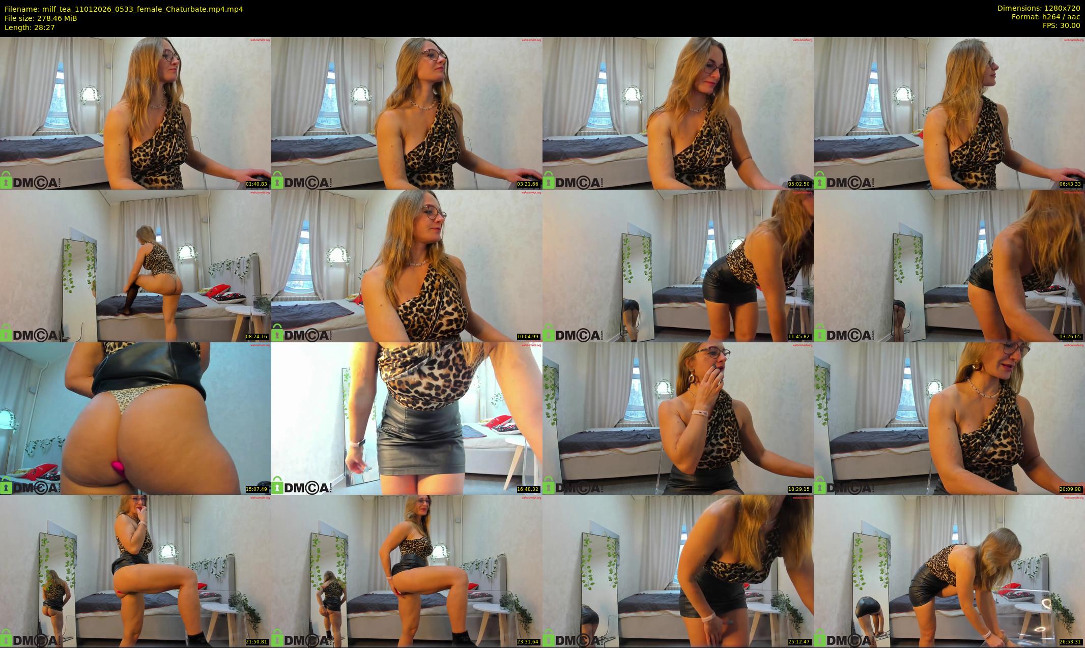 milf_tea — 29 minute Chaturbate female cam show recording, 720p, Jan 11, 2026
