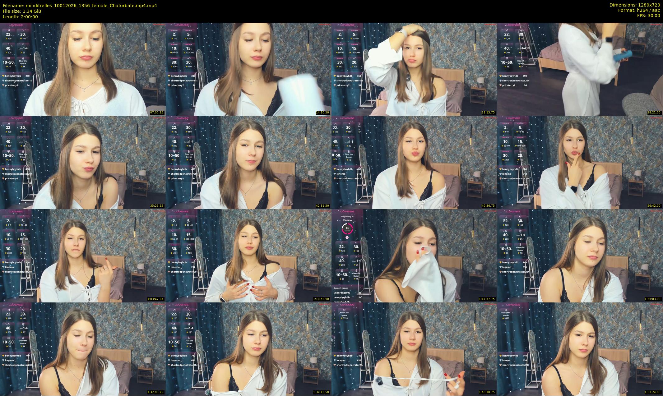 minditrelles — 120 minute Chaturbate female cam show recording, 720p, Jan 10, 2026