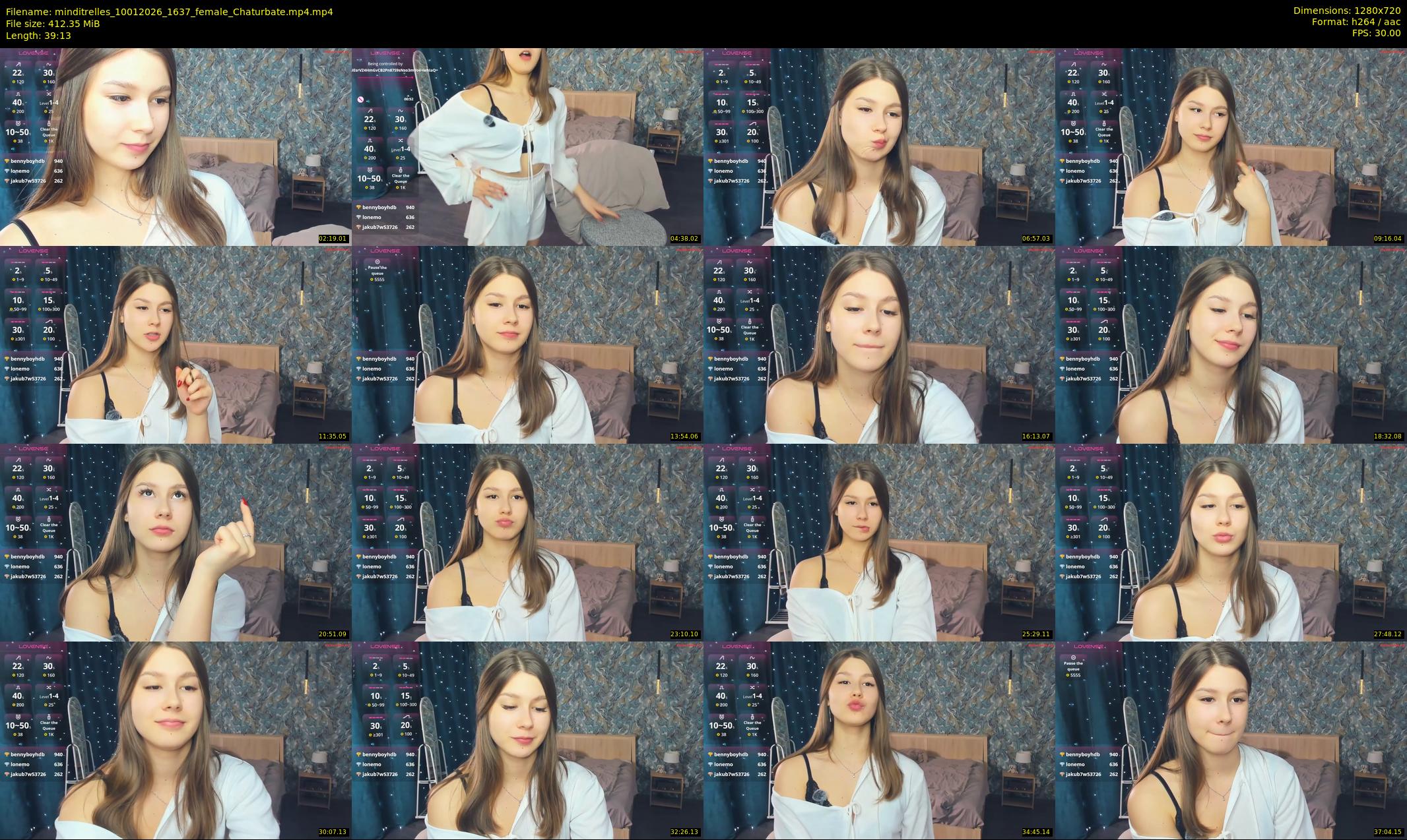 minditrelles — 40 minute Chaturbate female cam show recording, 720p, Jan 10, 2026