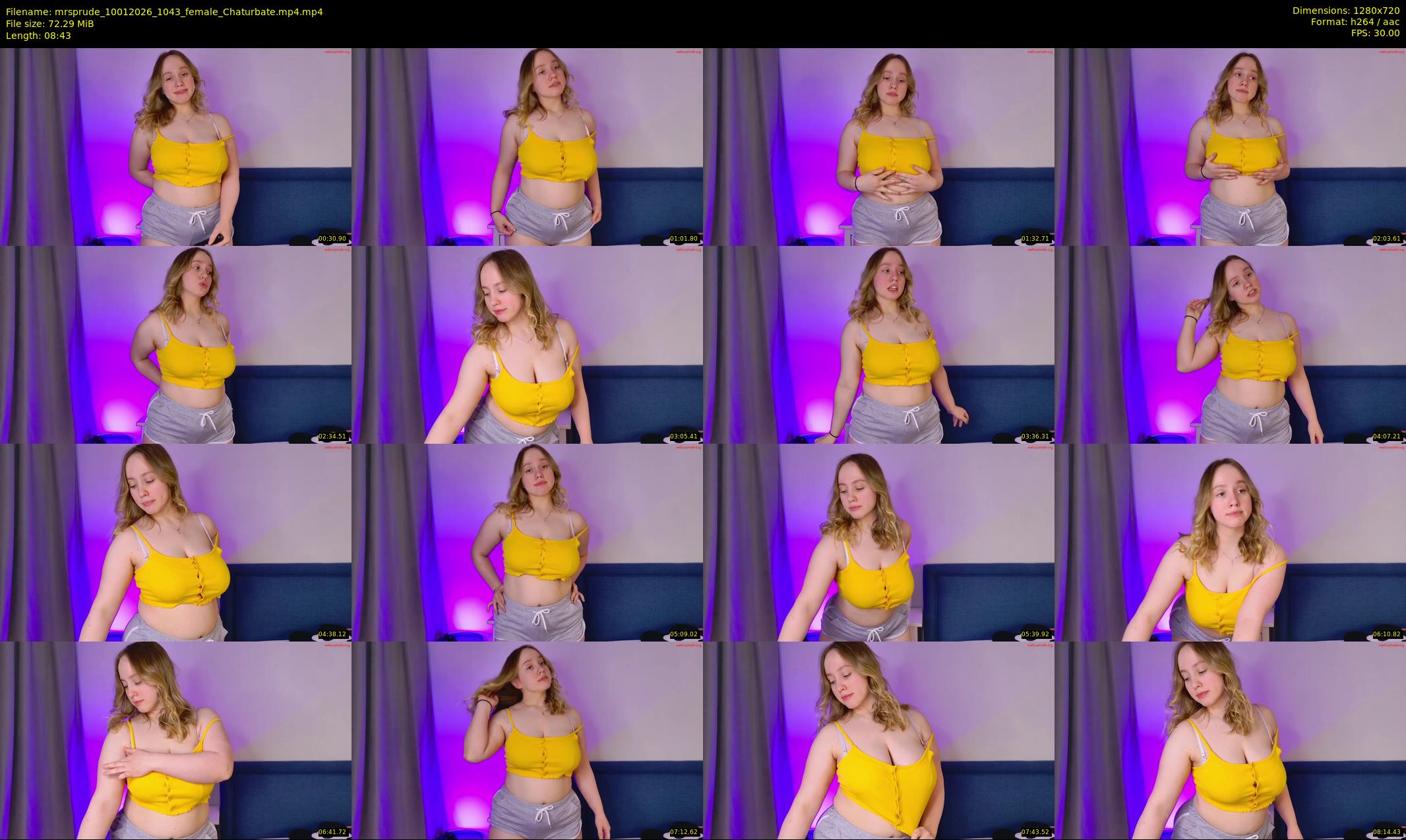 mrsprude — 9 minute Chaturbate female cam show recording, 720p, Jan 10, 2026