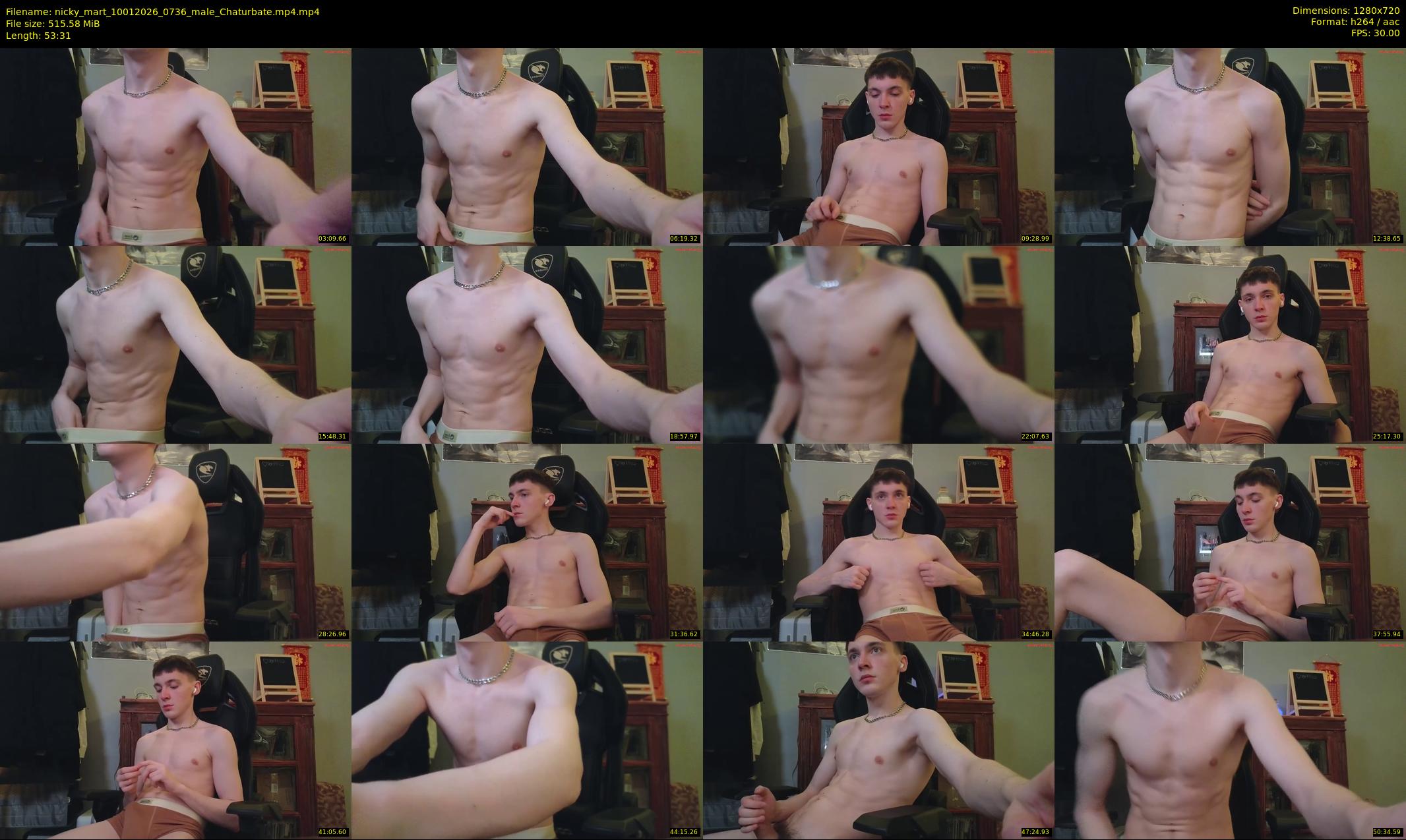 nicky_mart — 54 minute Chaturbate male cam show recording, 720p, Jan 10, 2026
