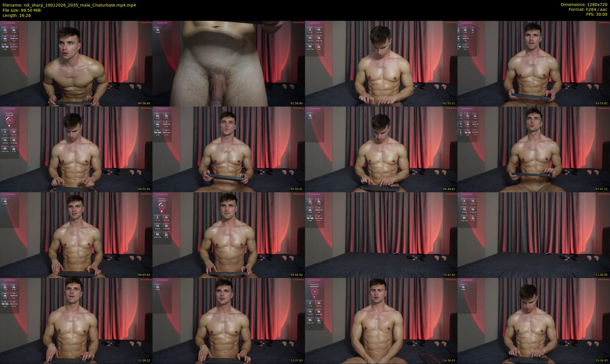 nik_sharp — 17 minute Chaturbate male cam show recording, 720p, Jan 10, 2026
