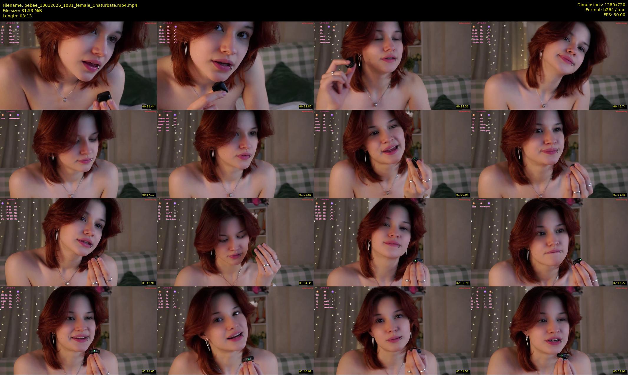 pebee — 4 minute Chaturbate female cam show recording, 720p, Jan 10, 2026