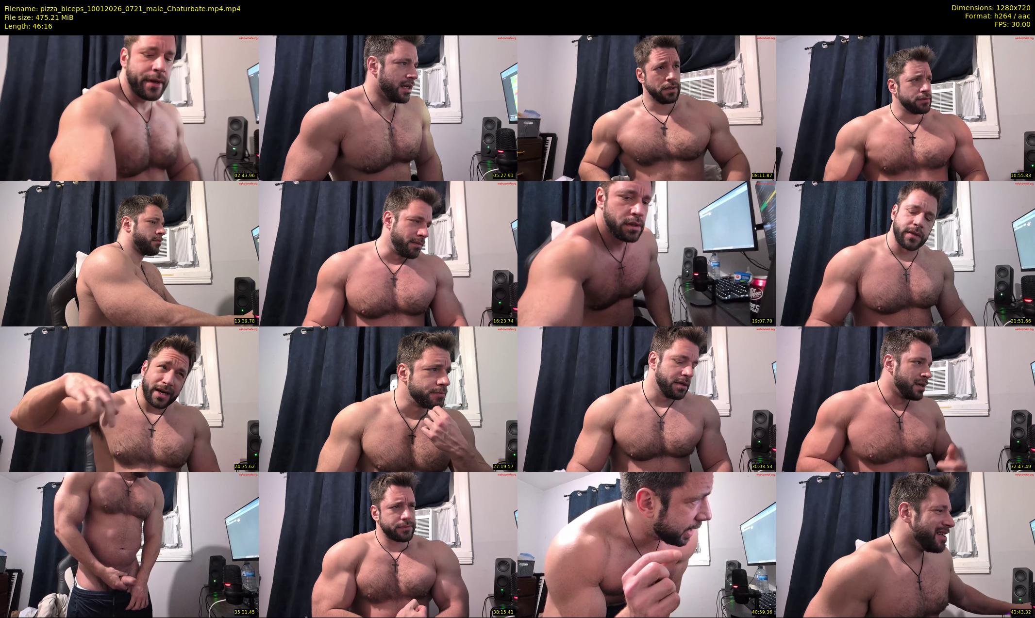 pizza_biceps — 47 minute Chaturbate male cam show recording, 720p, Jan 10, 2026