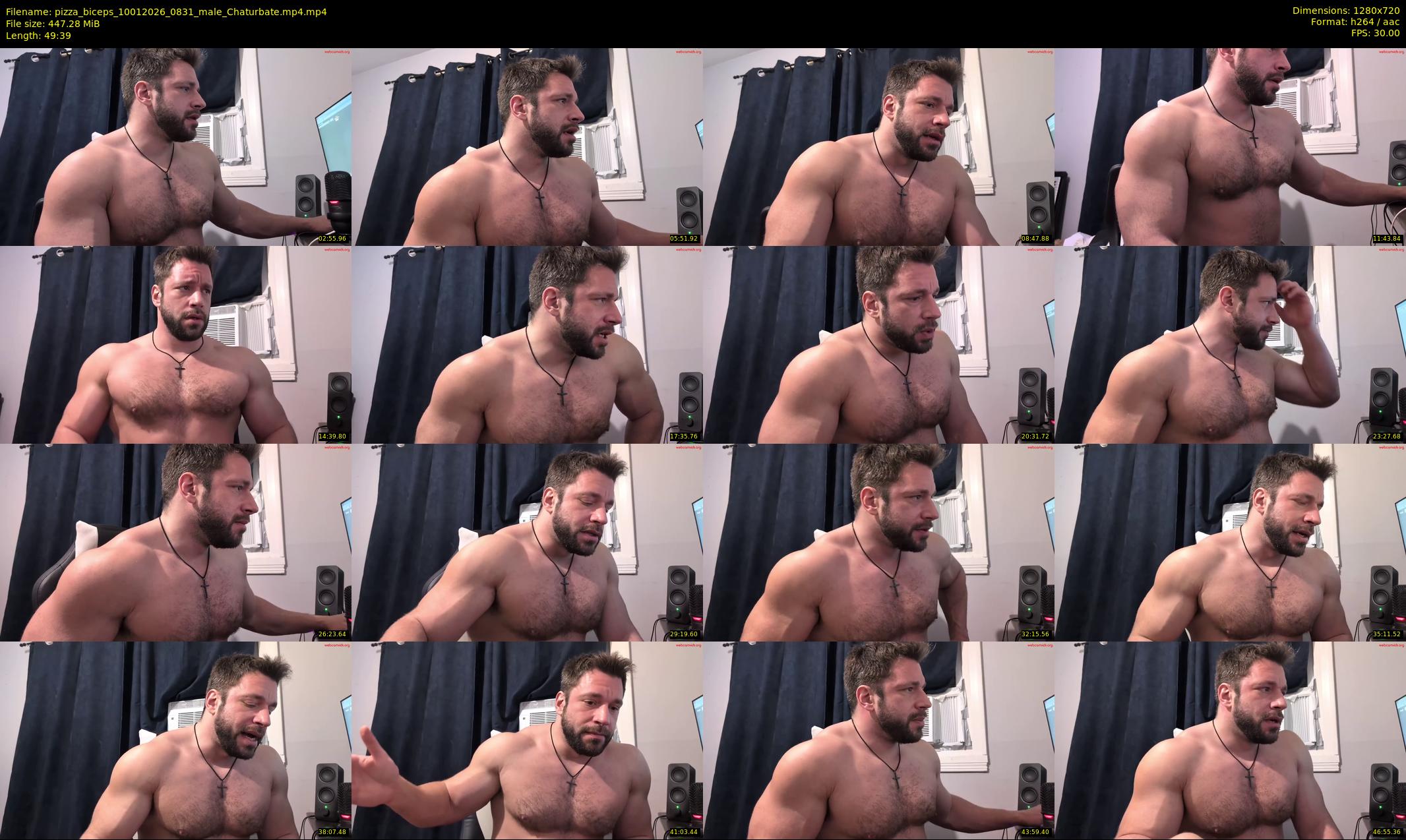 pizza_biceps — 50 minute Chaturbate male cam show recording, 720p, Jan 10, 2026
