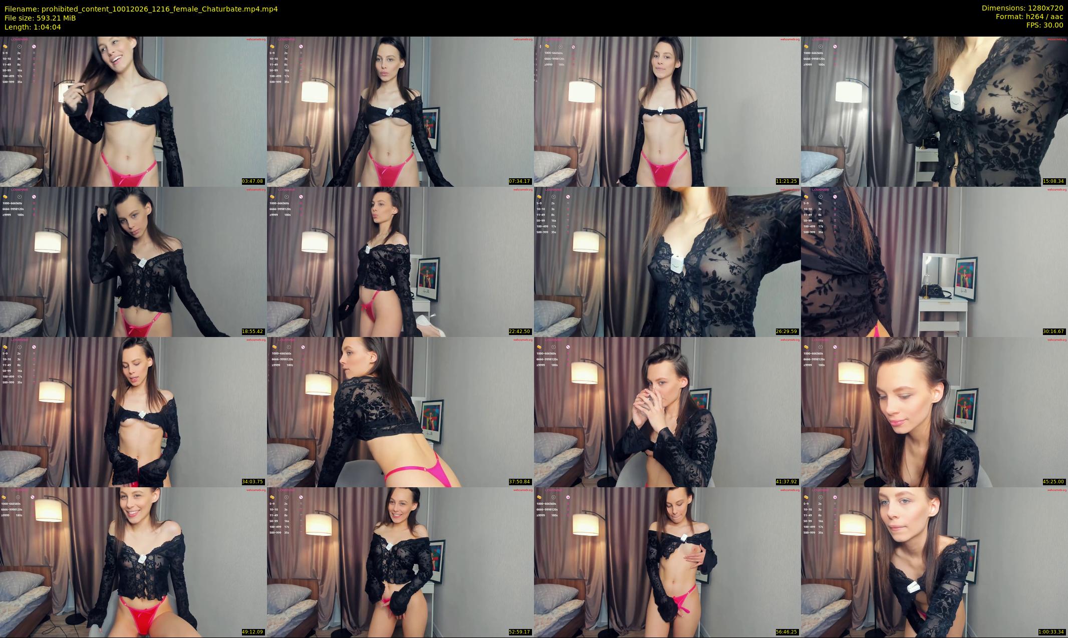 prohibited_content — 65 minute Chaturbate female cam show recording, 720p, Jan 10, 2026
