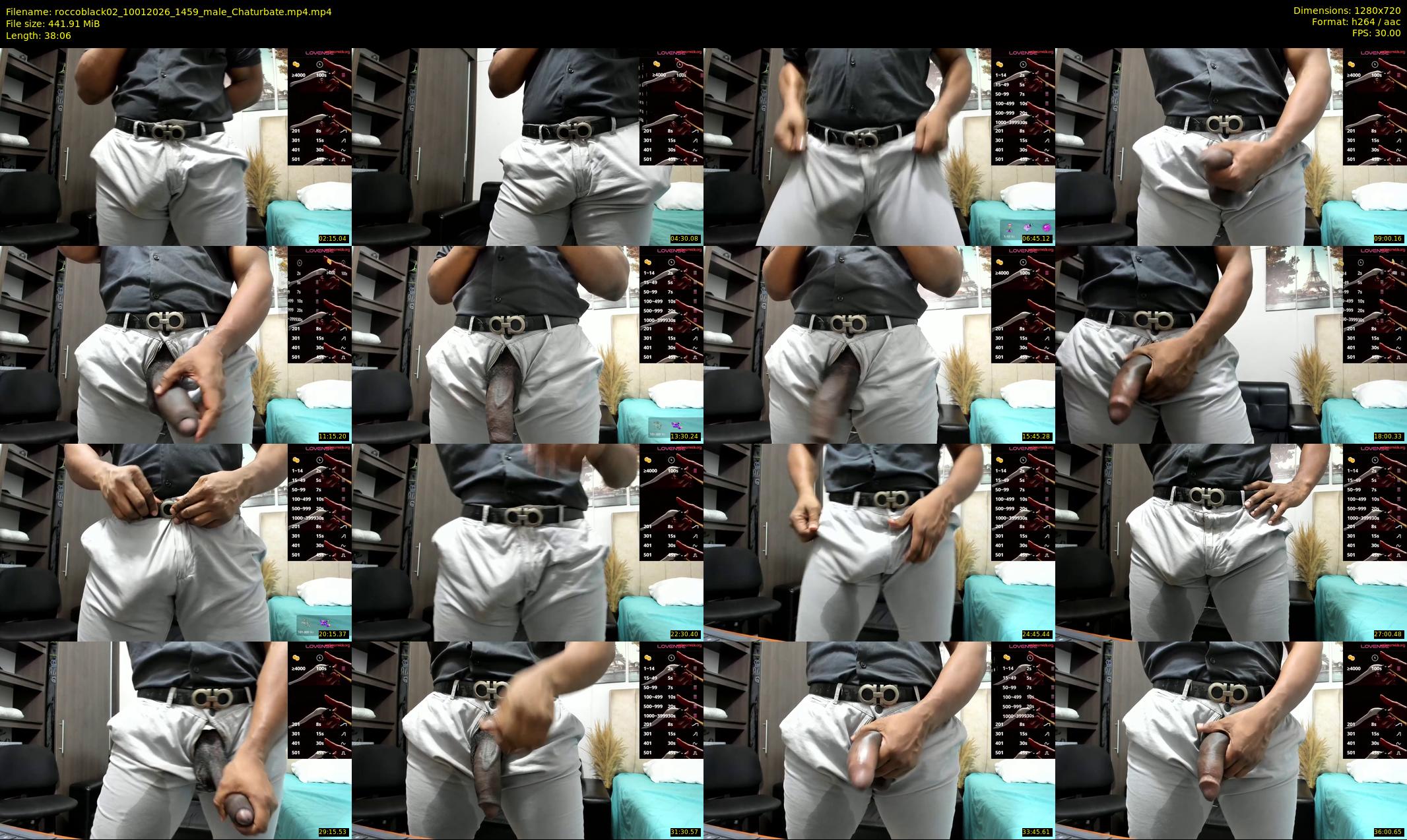 roccoblack02 — 39 minute Chaturbate male cam show recording, 720p, Jan 10, 2026