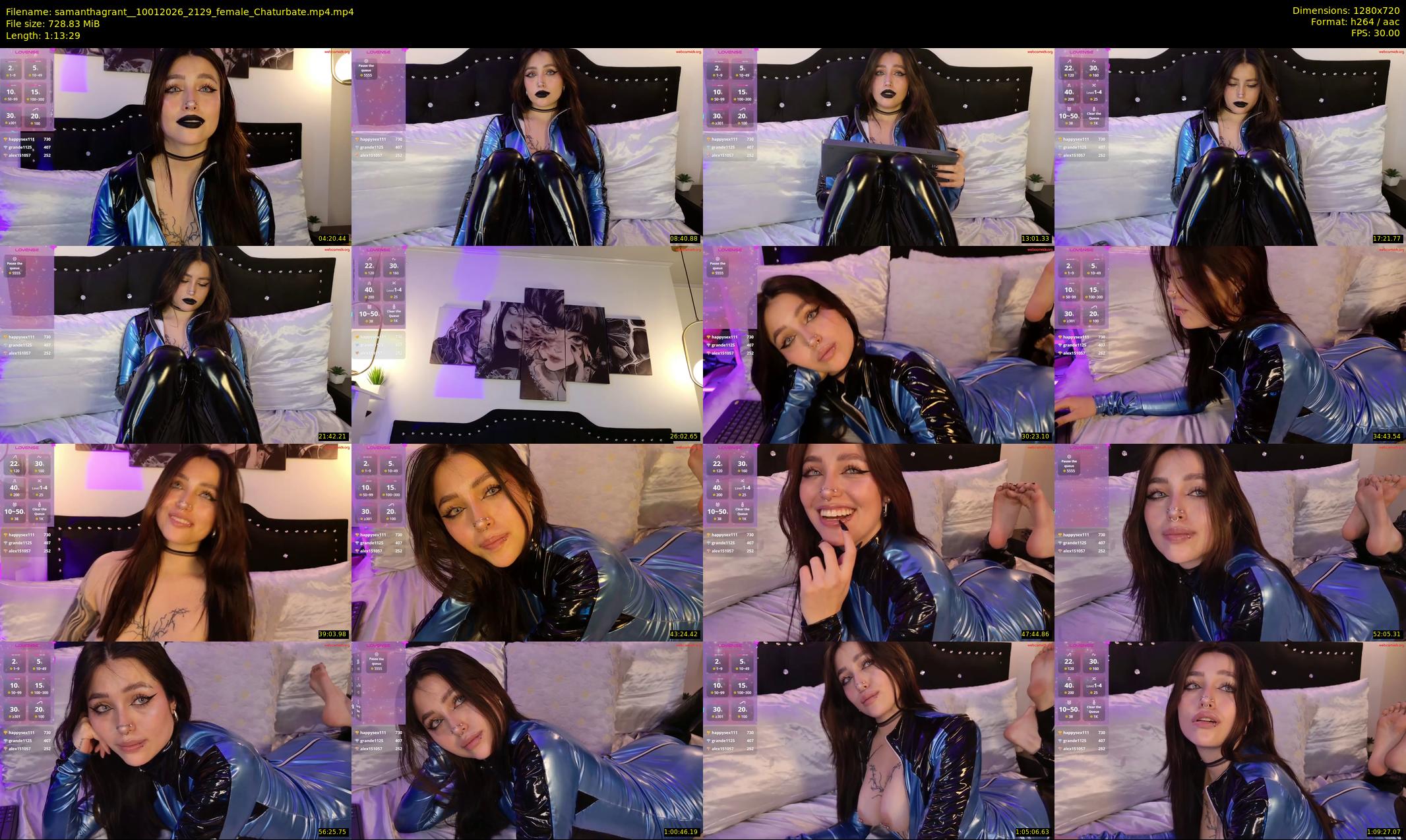 samanthagrant_ — 74 minute Chaturbate female cam show recording, 720p, Jan 10, 2026