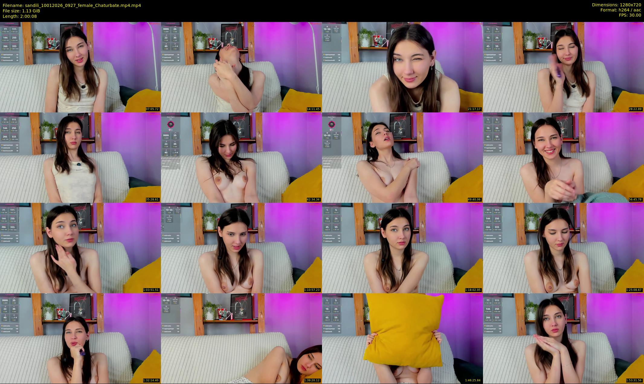 sandili — 121 minute Chaturbate female cam show recording, 720p, Jan 10, 2026