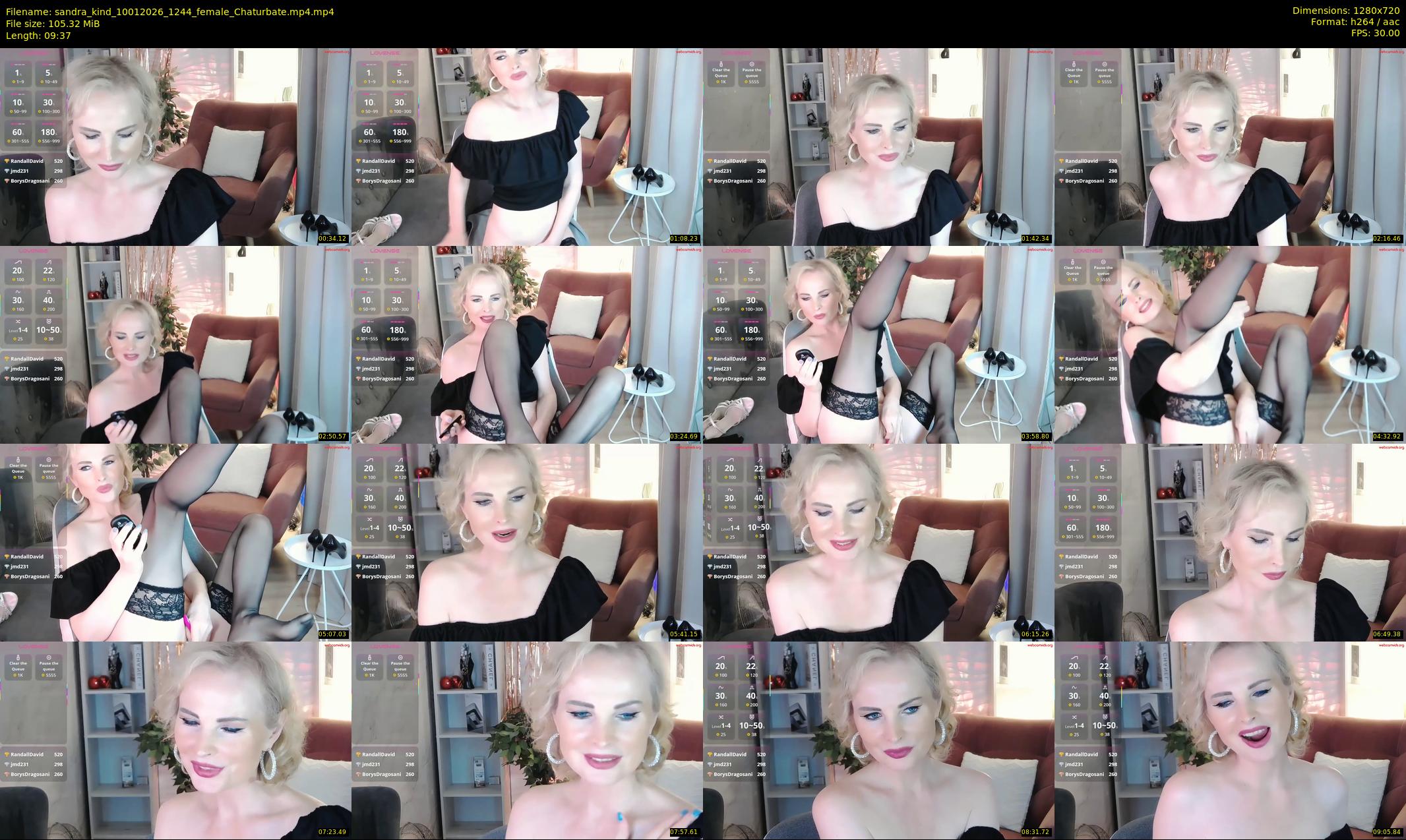 sandra_kind — 10 minute Chaturbate female cam show recording, 720p, Jan 10, 2026