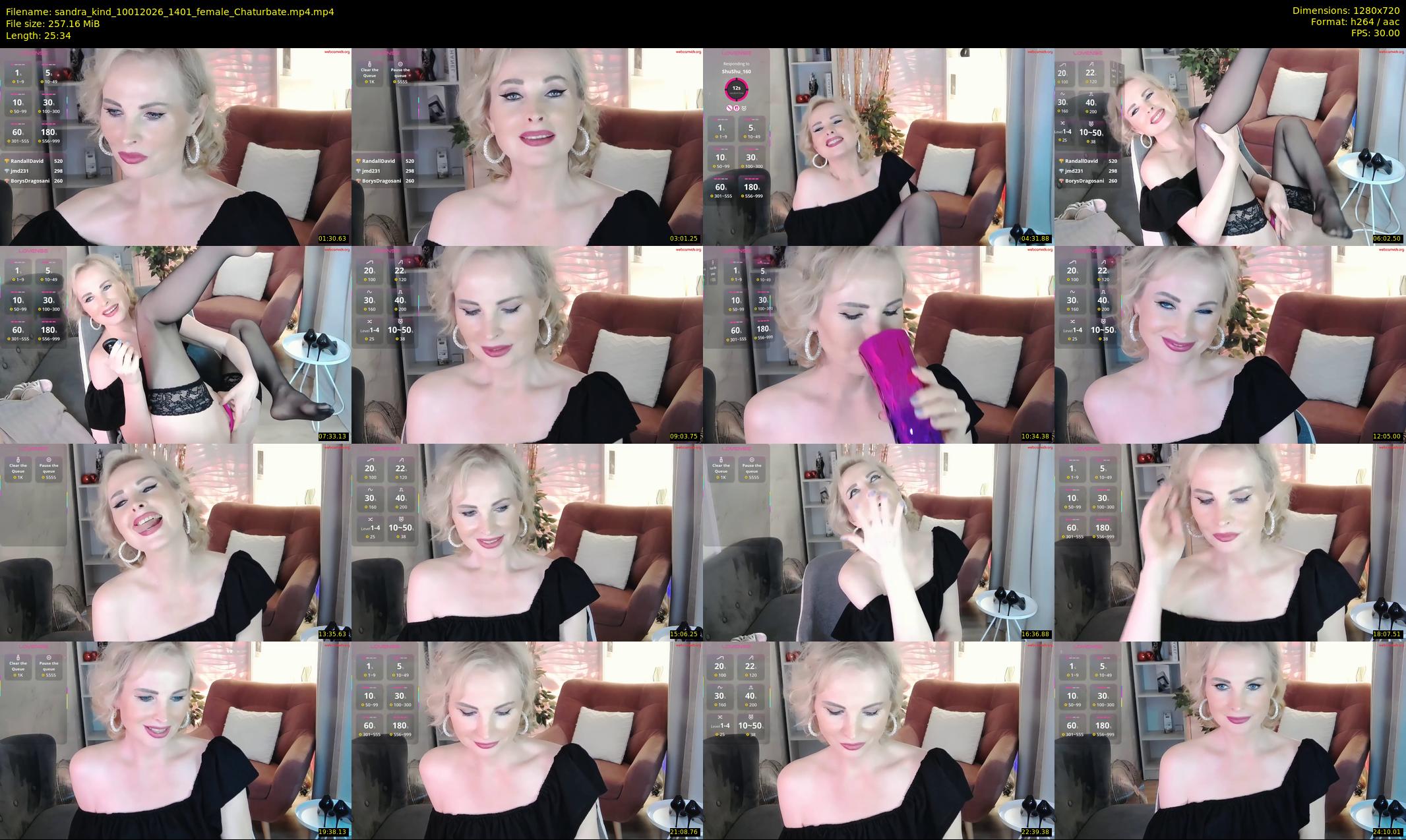 sandra_kind — 26 minute Chaturbate female cam show recording, 720p, Jan 10, 2026