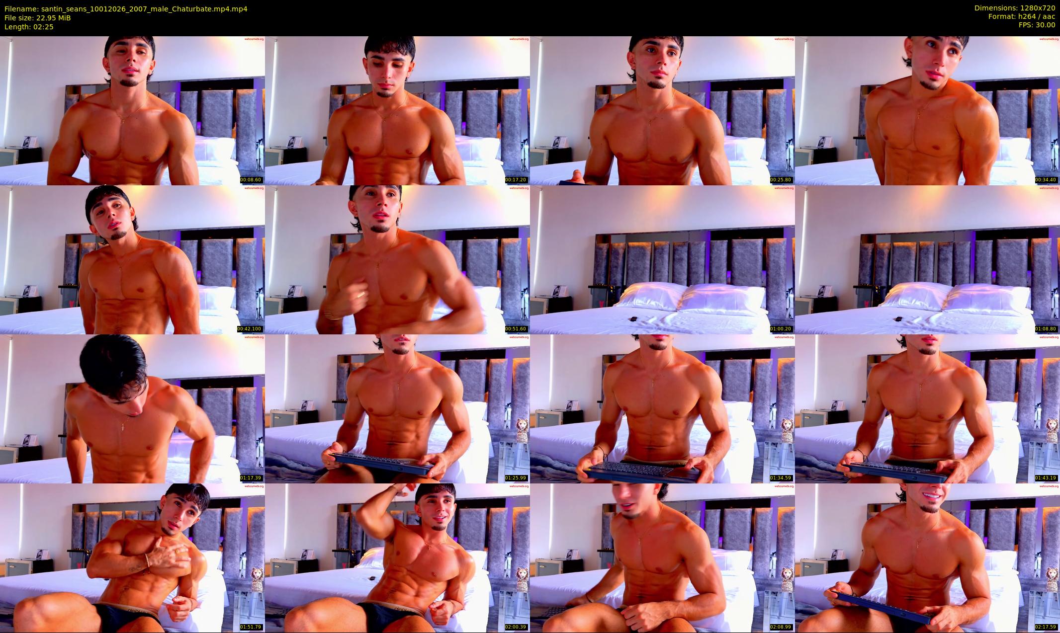 santin_seans — 3 minute Chaturbate male cam show recording, 720p, Jan 10, 2026