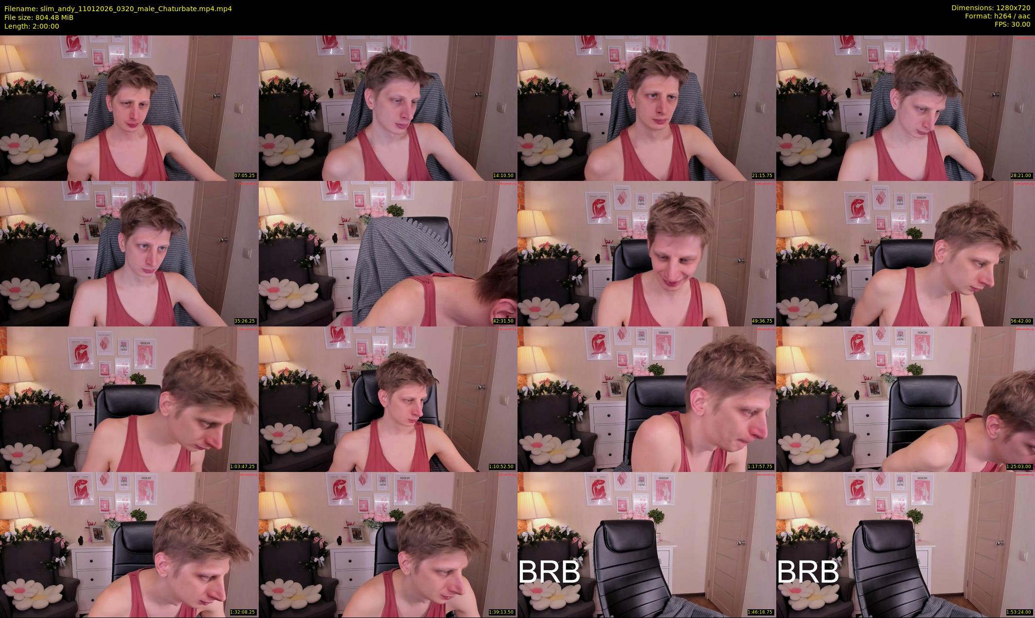 slim_andy — 120 minute Chaturbate male cam show recording, 720p, Jan 11, 2026