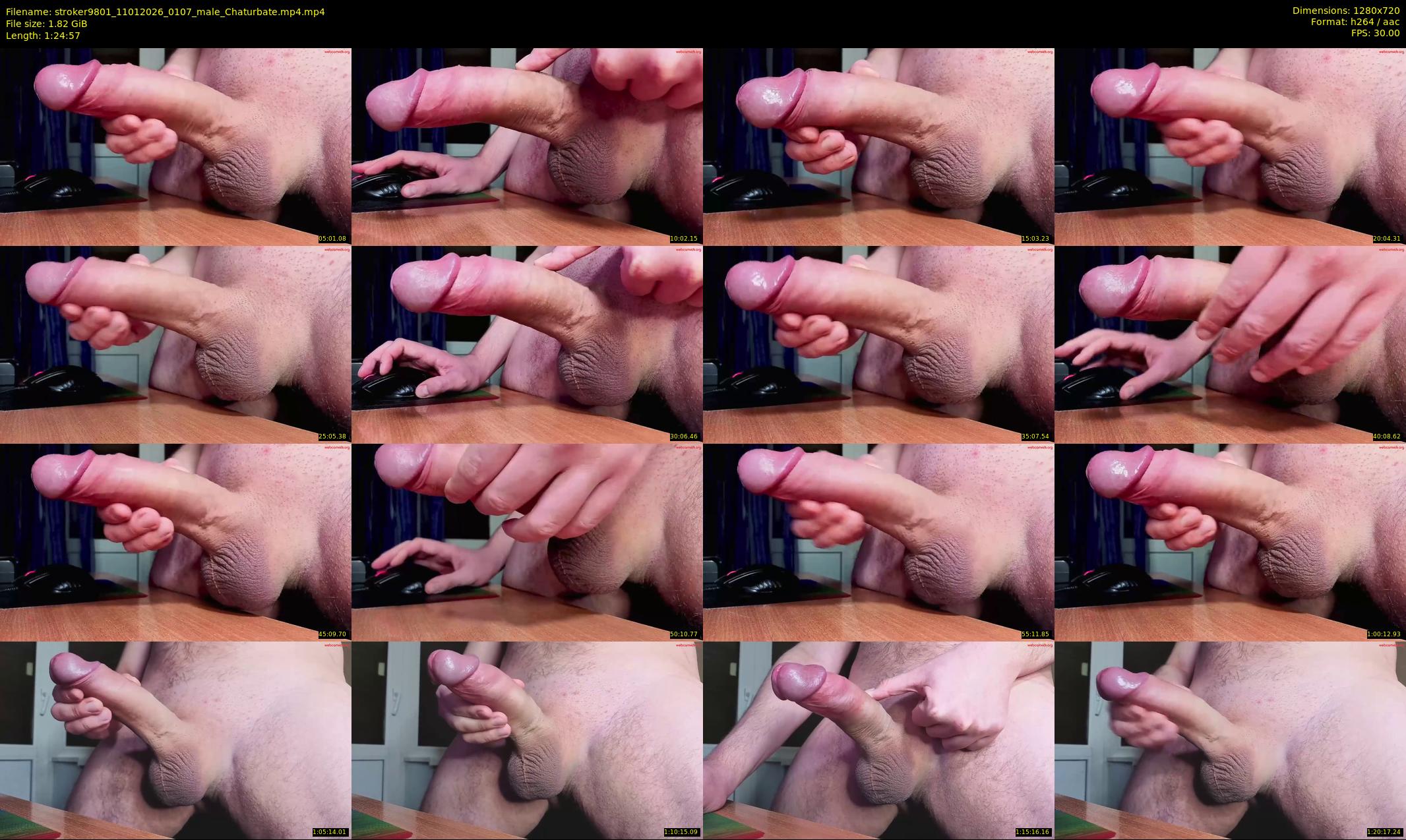 stroker9801 — 85 minute Chaturbate male cam show recording, 720p, Jan 11, 2026