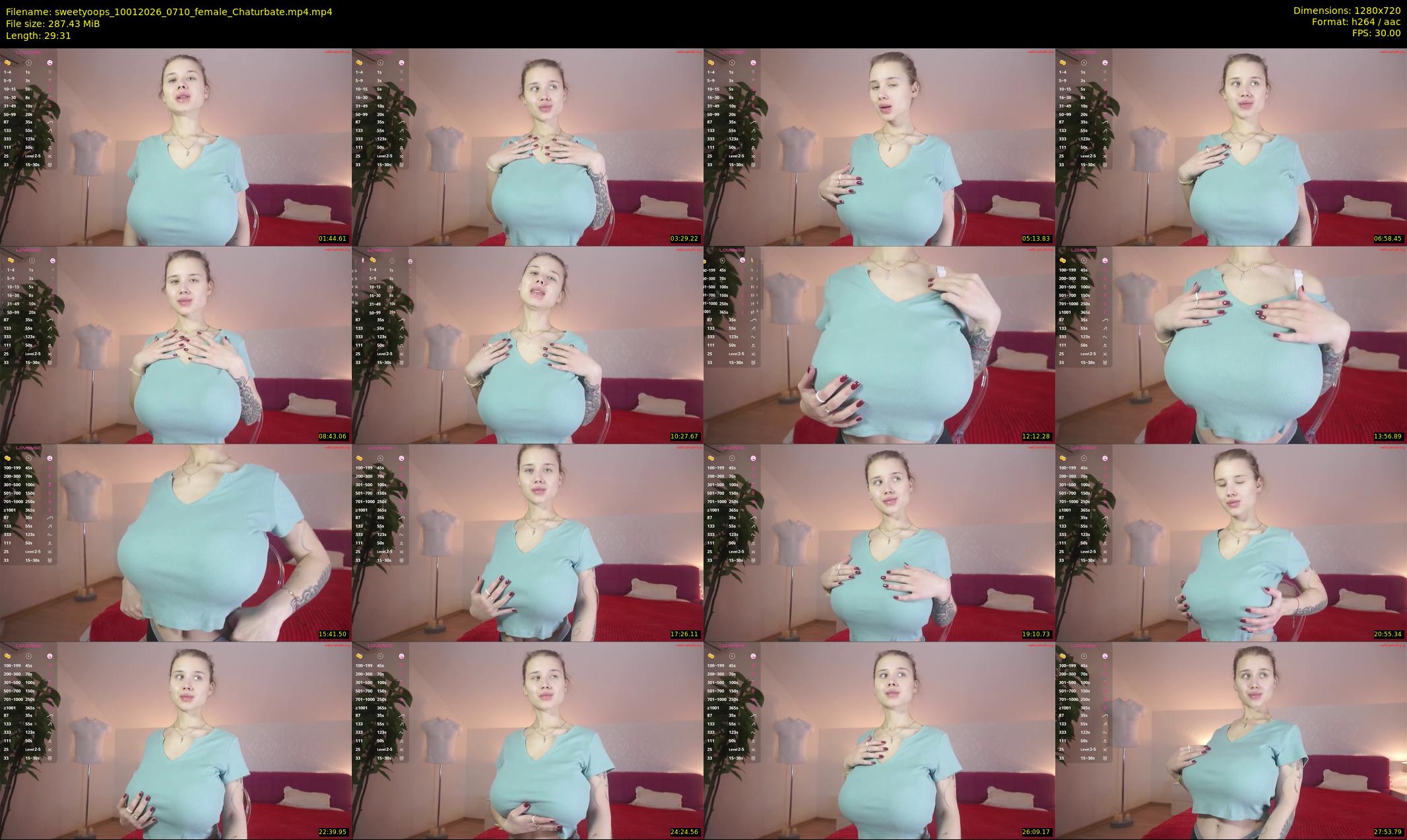 sweetyoops — 30 minute Chaturbate female cam show recording, 720p, Jan 10, 2026
