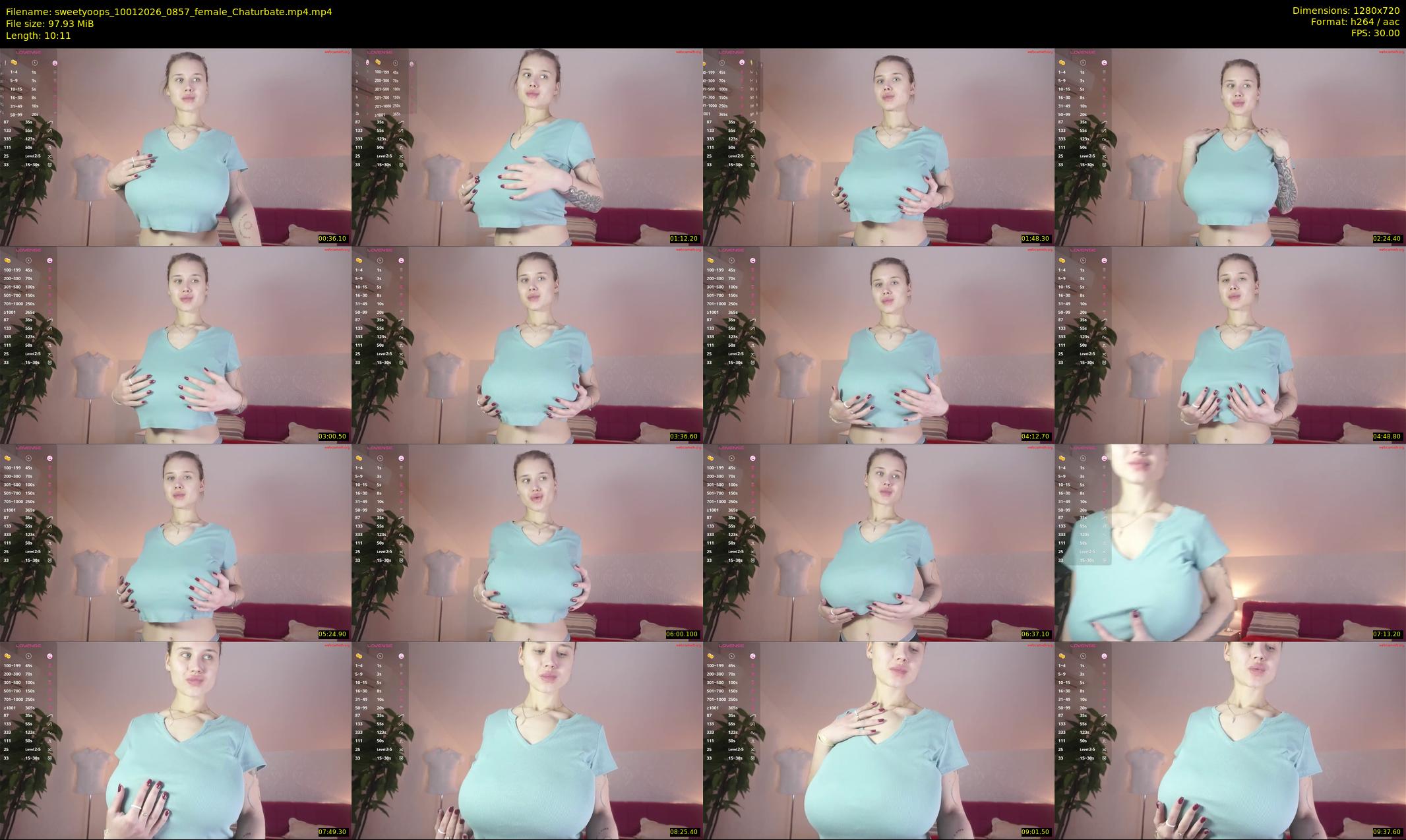 sweetyoops — 11 minute Chaturbate female cam show recording, 720p, Jan 10, 2026