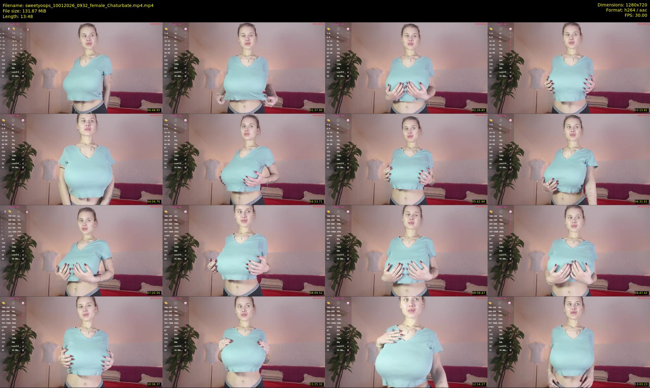 sweetyoops — 14 minute Chaturbate female cam show recording, 720p, Jan 10, 2026