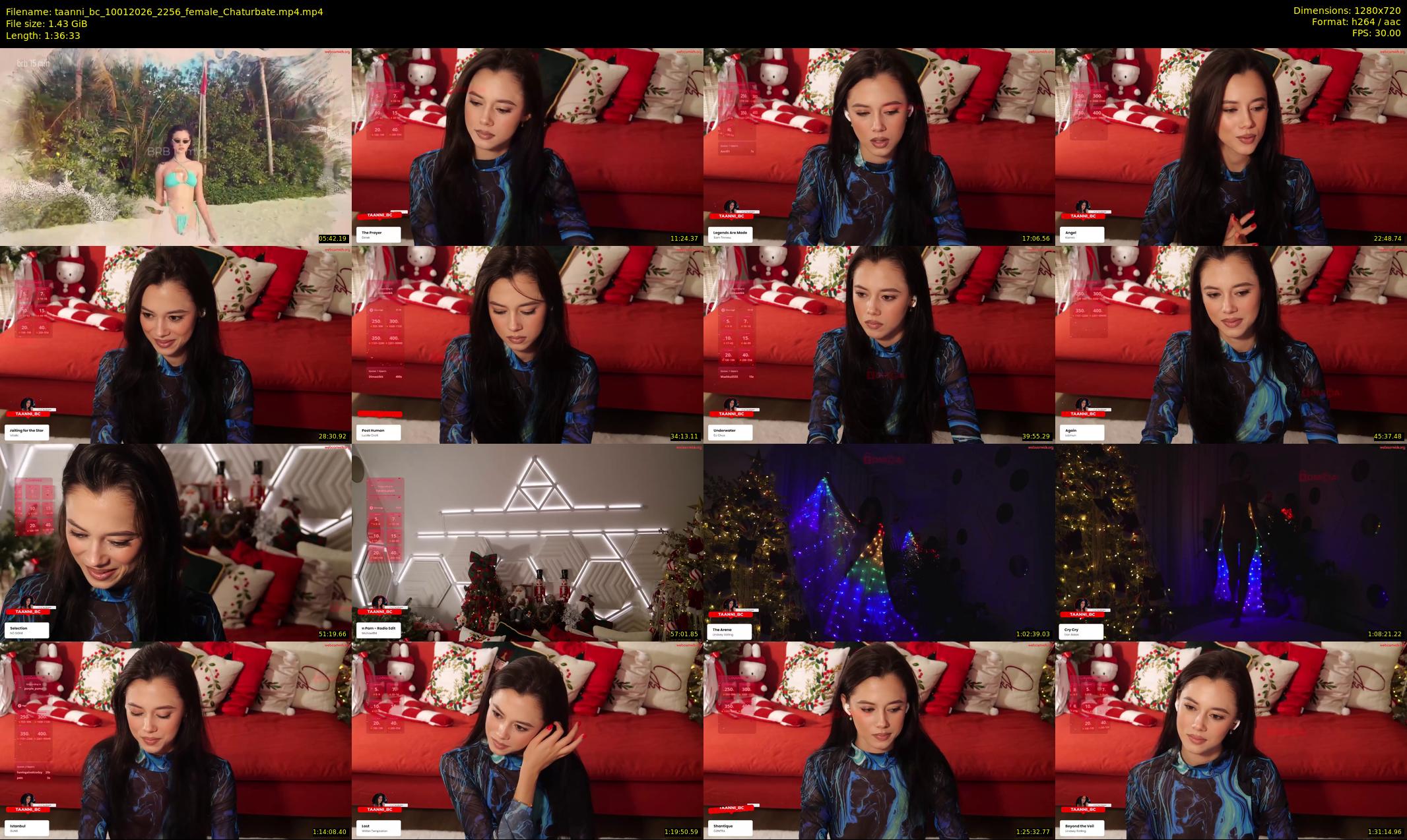taanni_bc — 97 minute Chaturbate female cam show recording, 720p, Jan 10, 2026