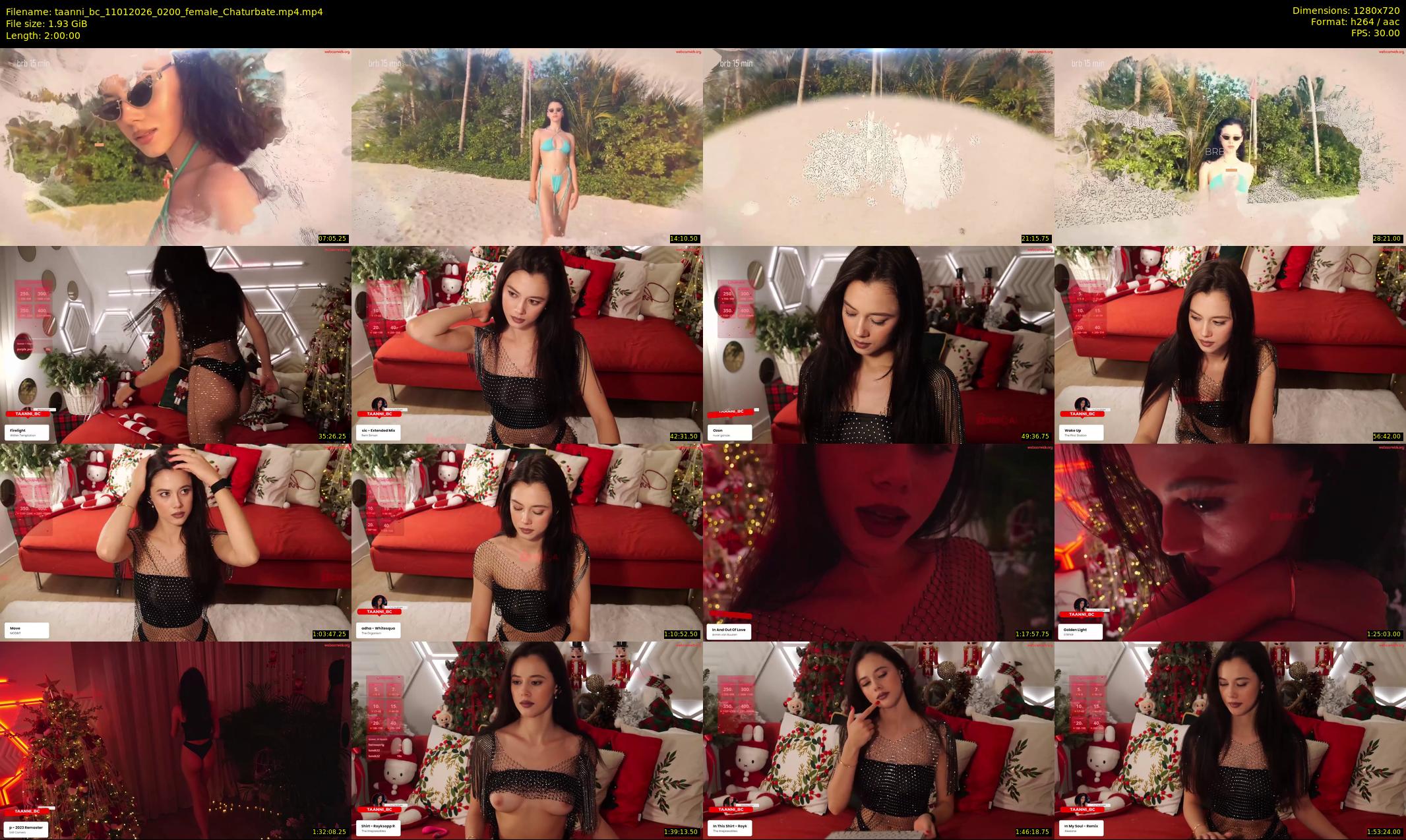 taanni_bc — 120 minute Chaturbate female cam show recording, 720p, Jan 11, 2026