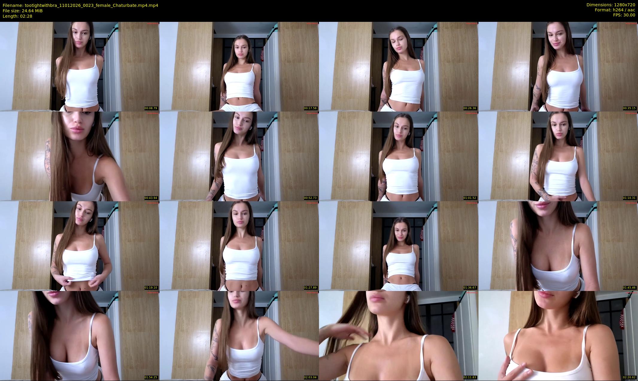 tootightwithbra — 3 minute Chaturbate female cam show recording, 720p, Jan 11, 2026