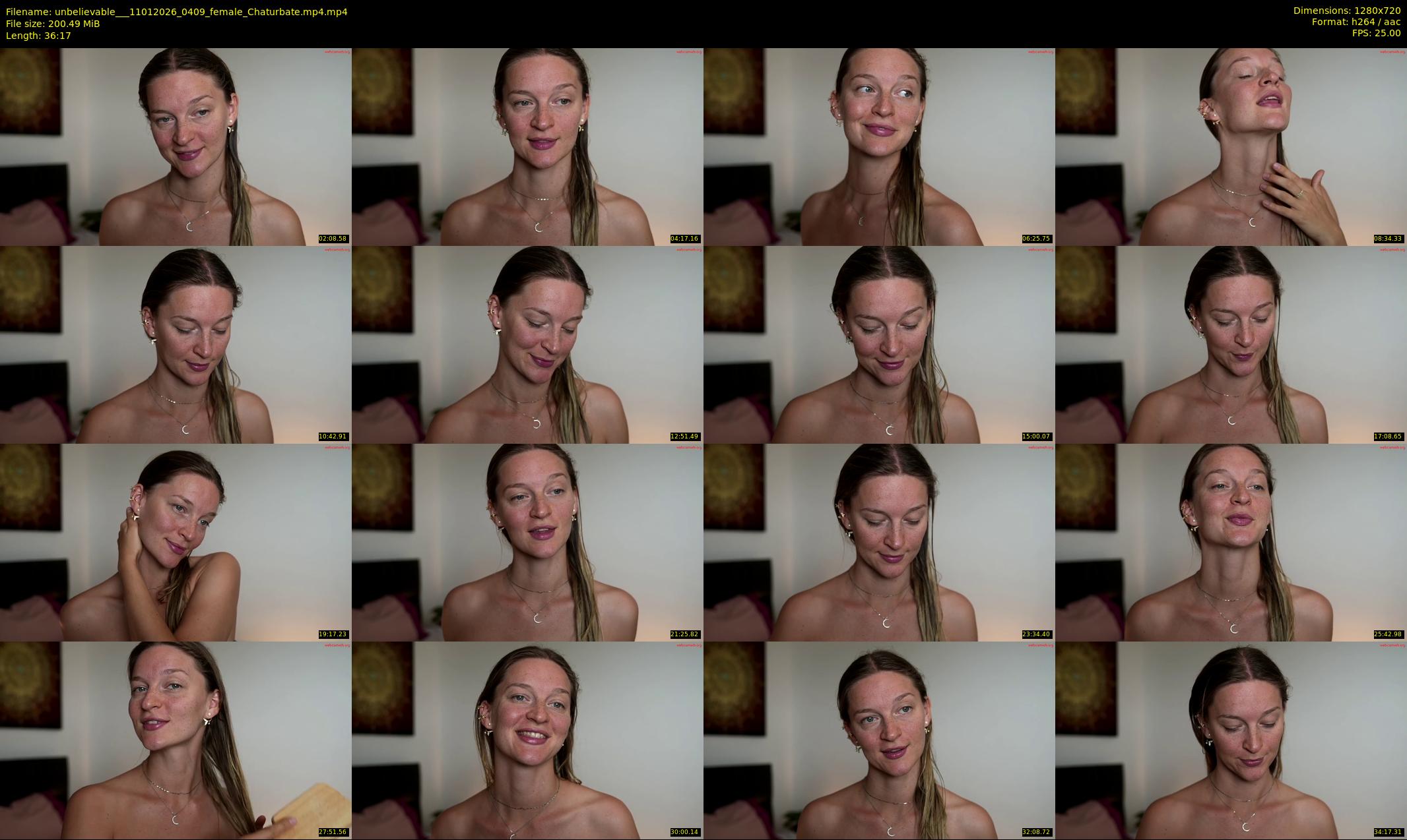 unbelievable__ — 37 minute Chaturbate female cam show recording, 720p, Jan 11, 2026
