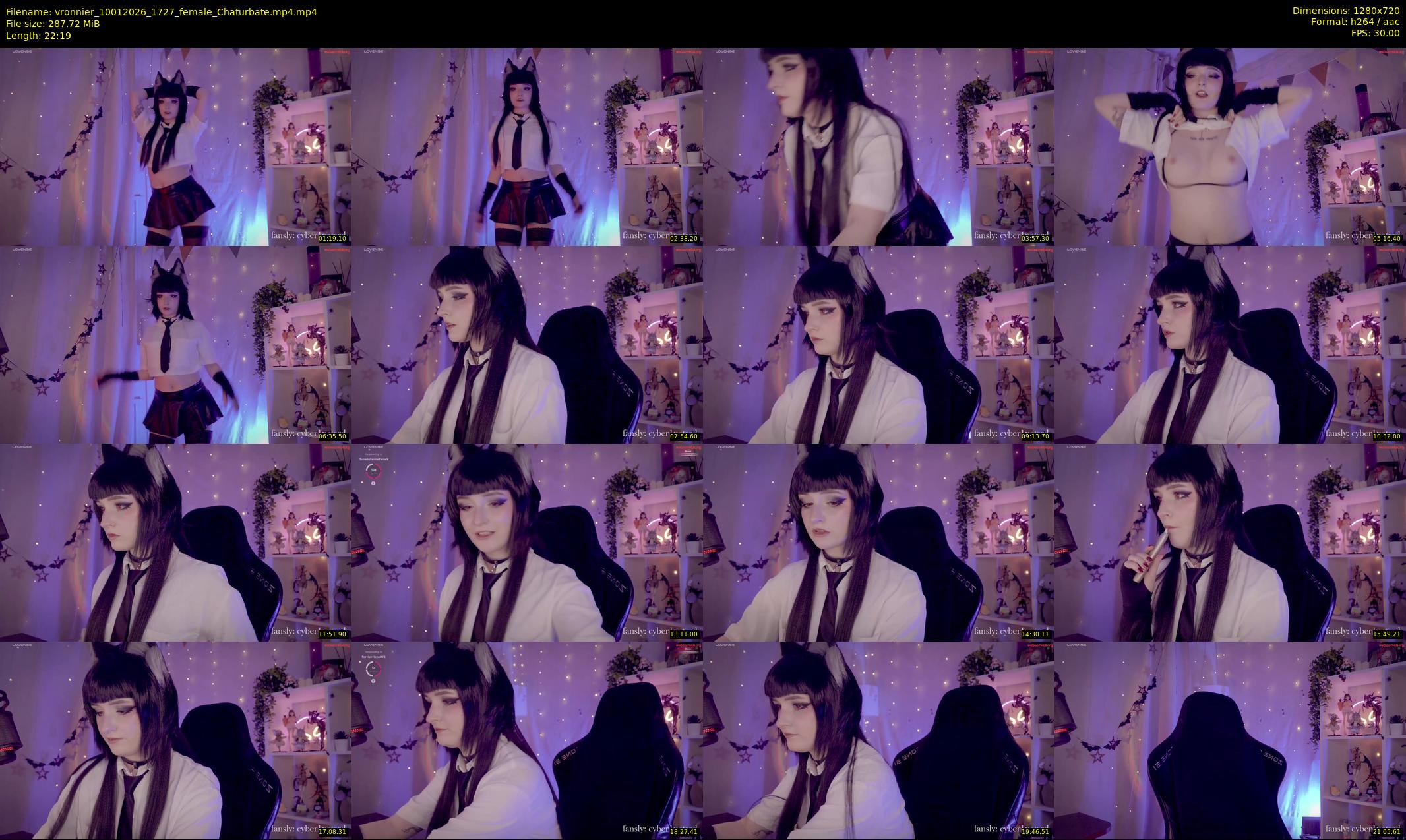 vronnier — 23 minute Chaturbate female cam show recording, 720p, Jan 10, 2026
