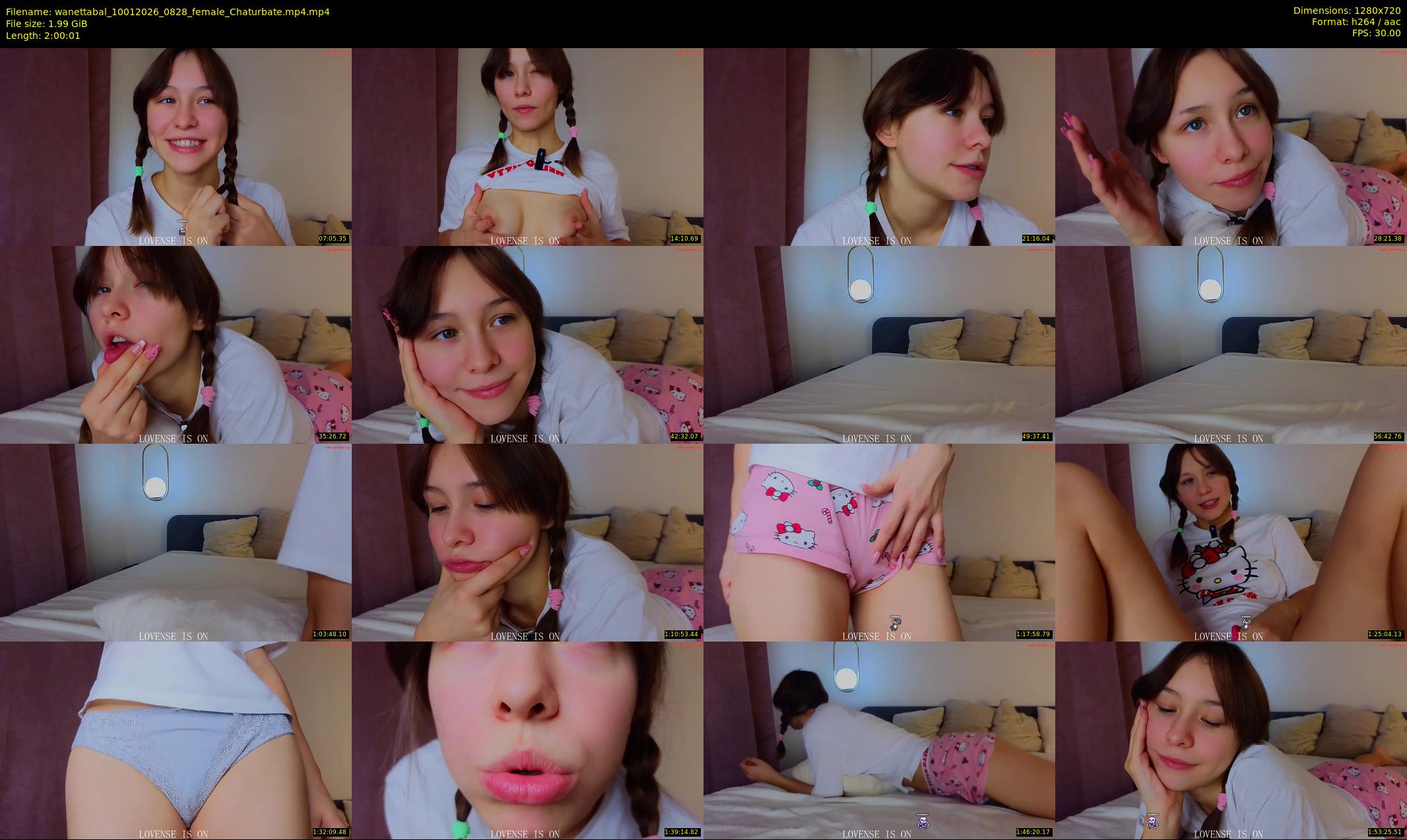 wanettabal — 121 minute Chaturbate female cam show recording, 720p, Jan 10, 2026