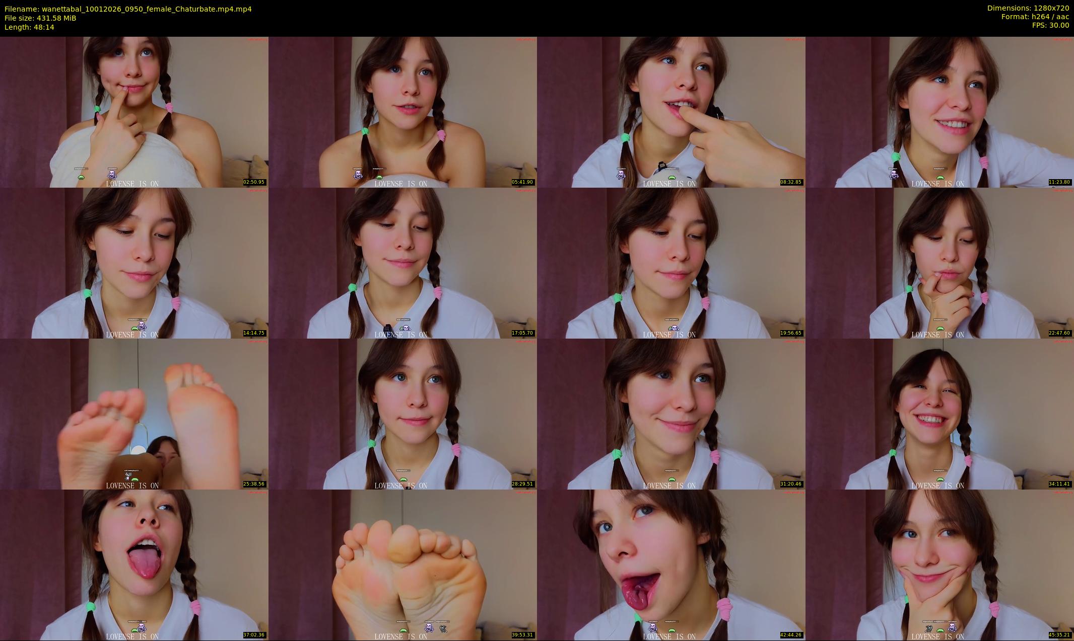 wanettabal — 49 minute Chaturbate female cam show recording, 720p, Jan 10, 2026