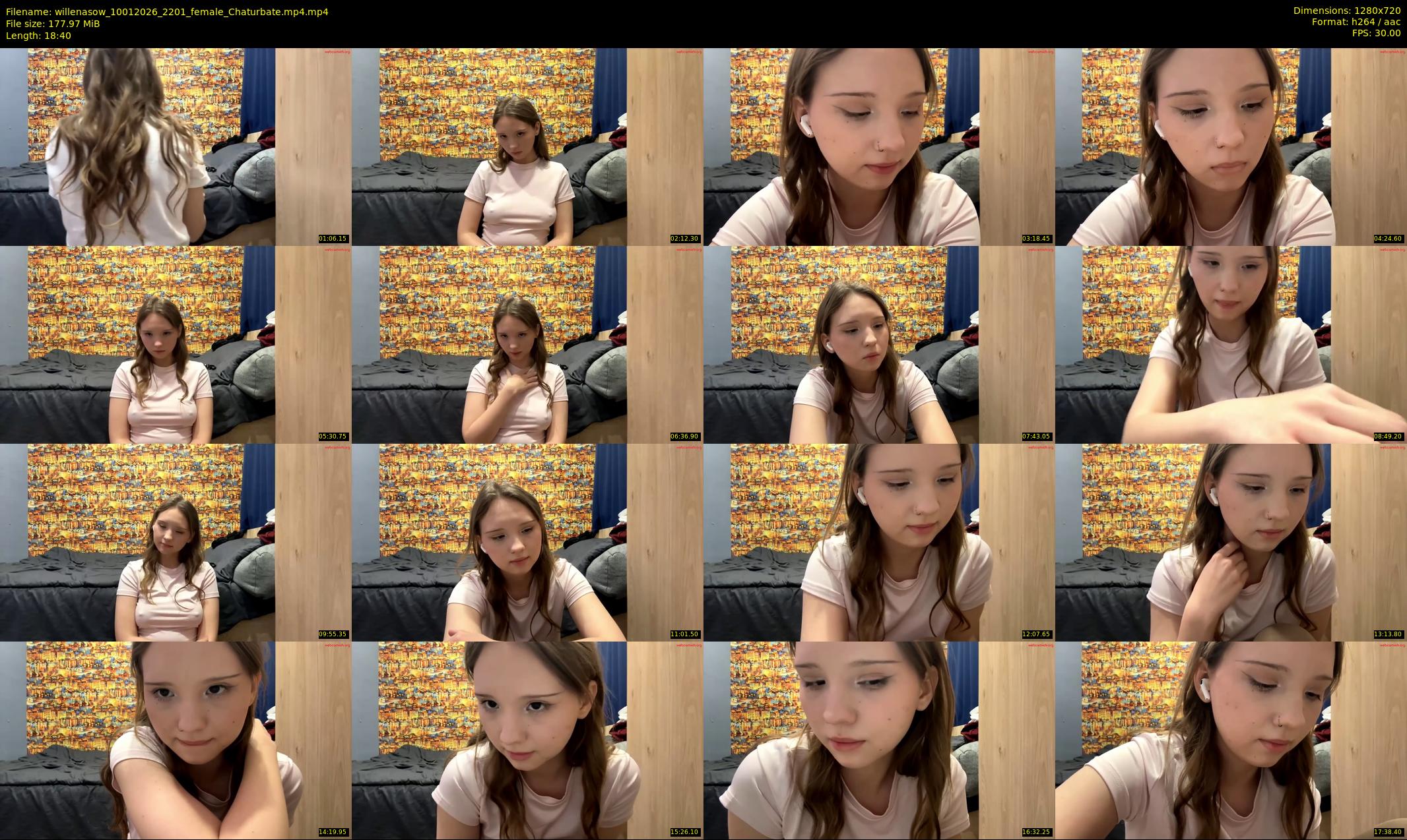 willenasow — 19 minute Chaturbate female cam show recording, 720p, Jan 10, 2026