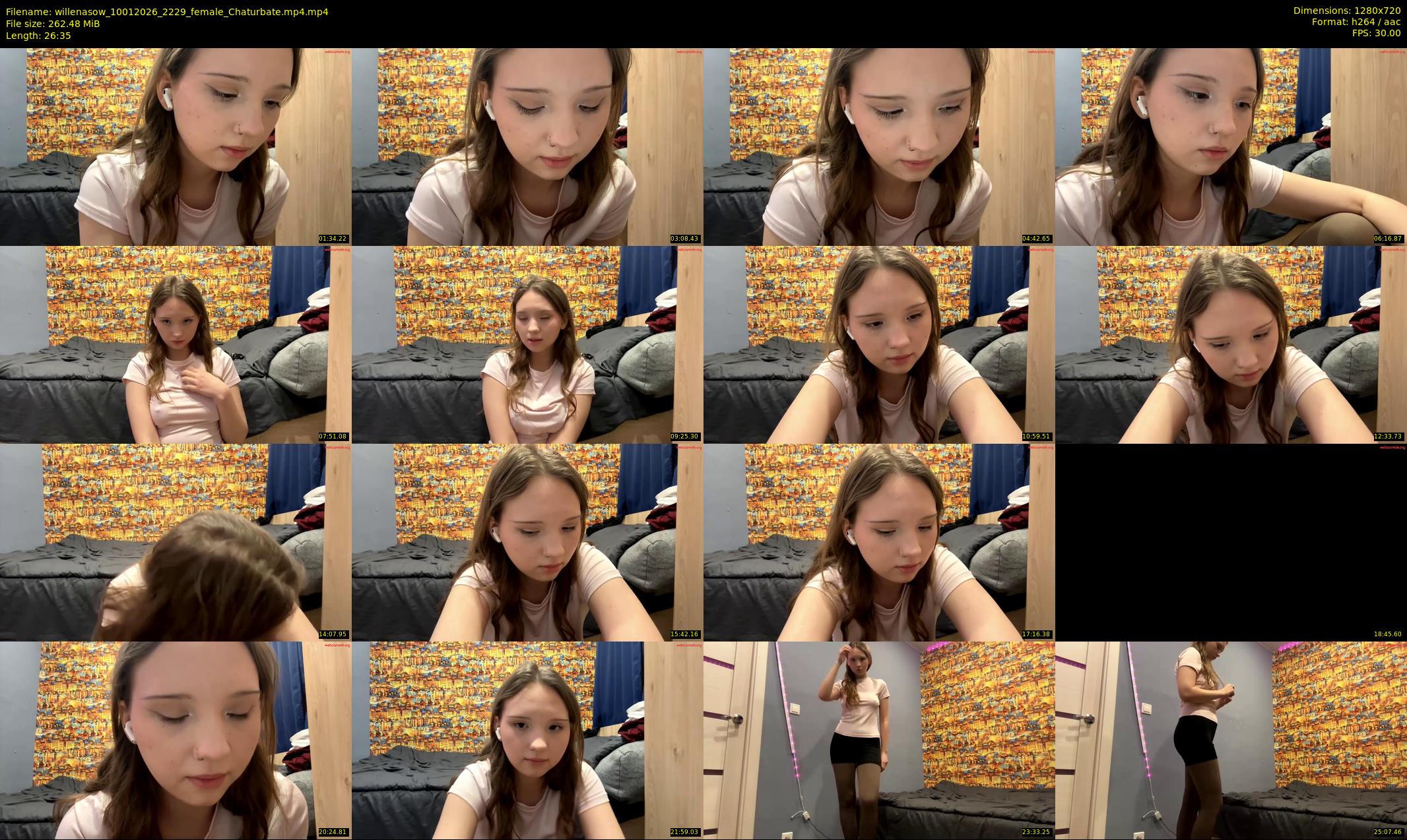 willenasow — 27 minute Chaturbate female cam show recording, 720p, Jan 10, 2026
