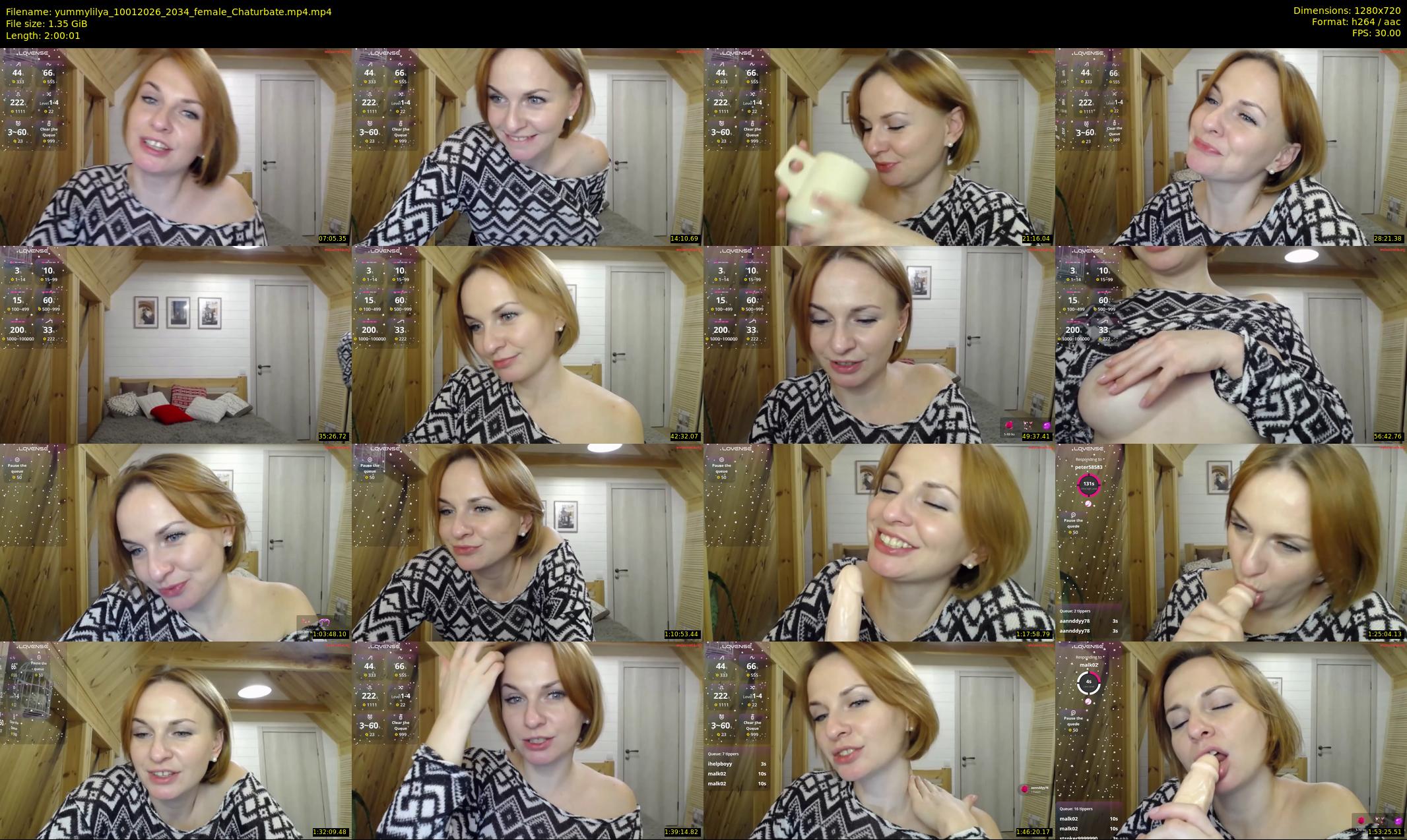yummylilya — 121 minute Chaturbate female cam show recording, 720p, Jan 10, 2026